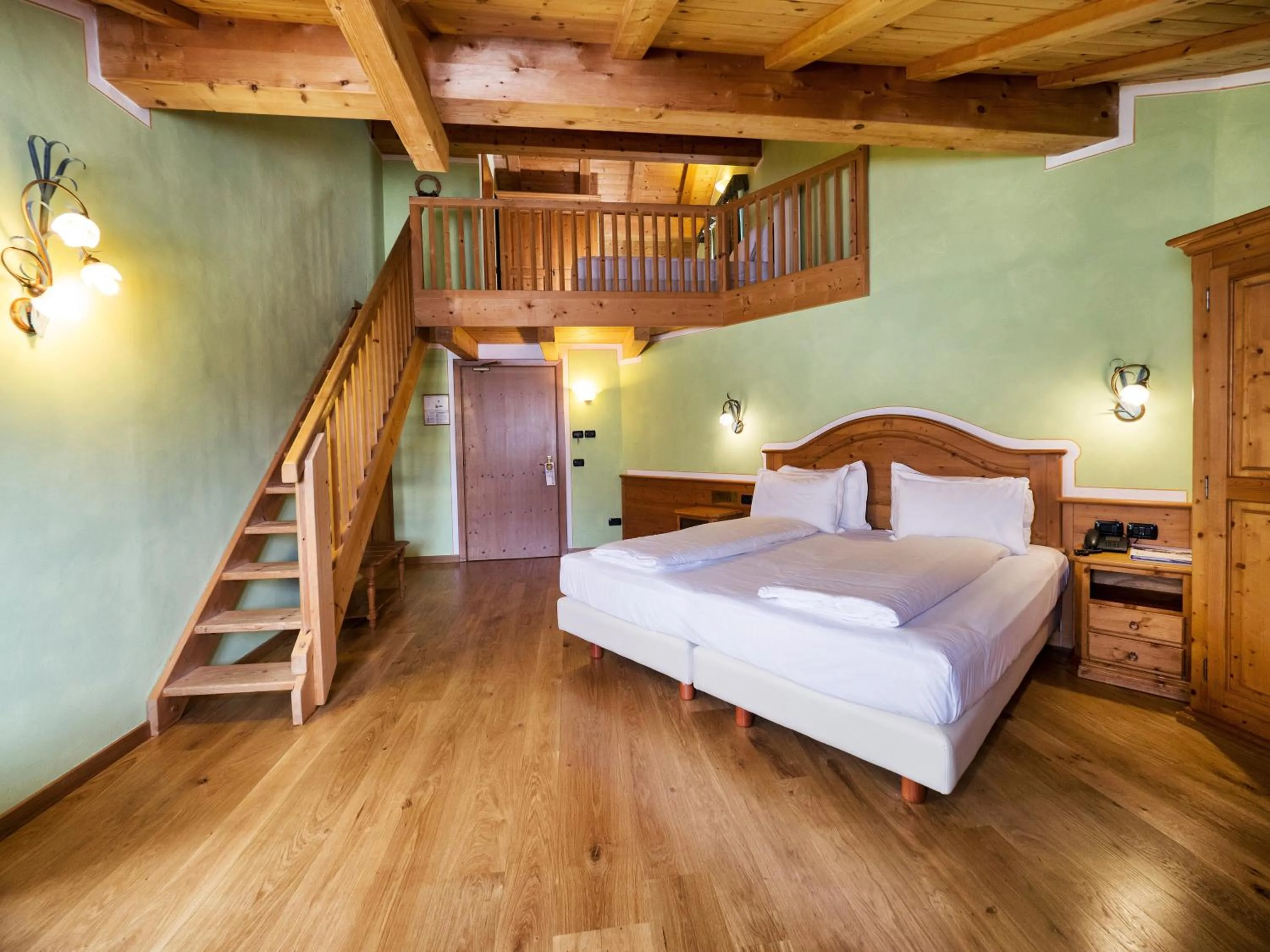 Bed in Hotel Bertelli