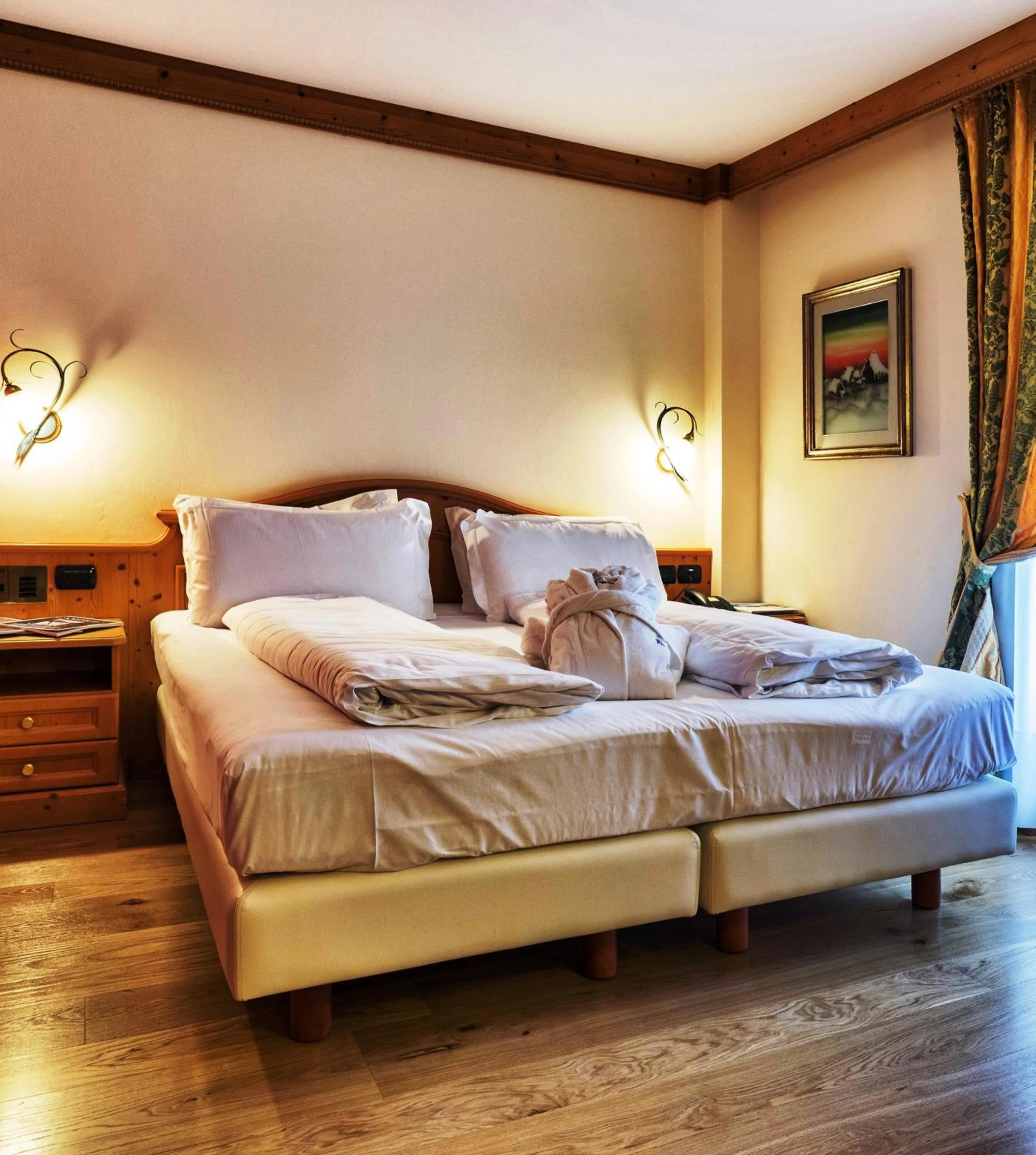 Bed in Hotel Bertelli