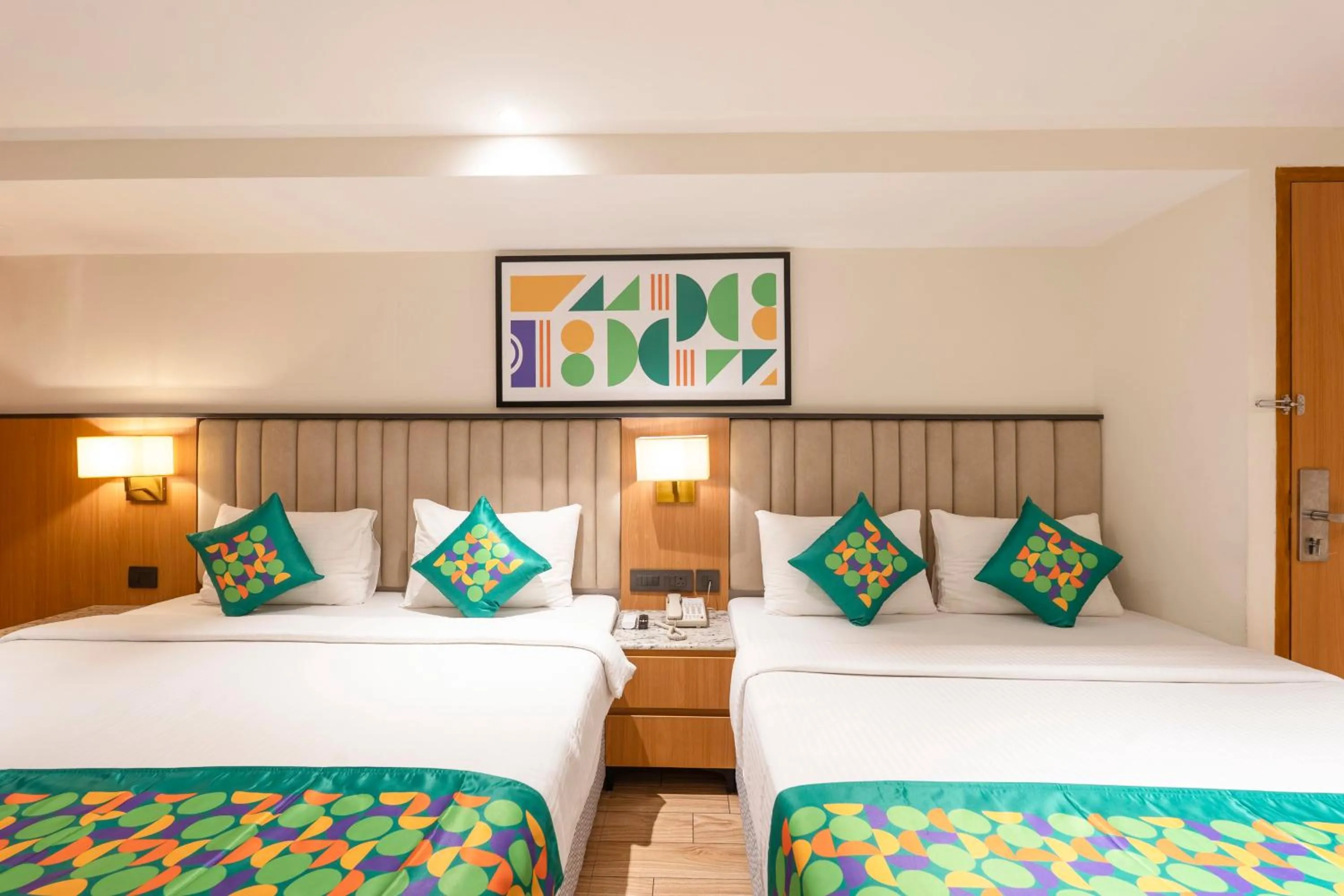 Bedroom, Bed in Treebo Premium Taara