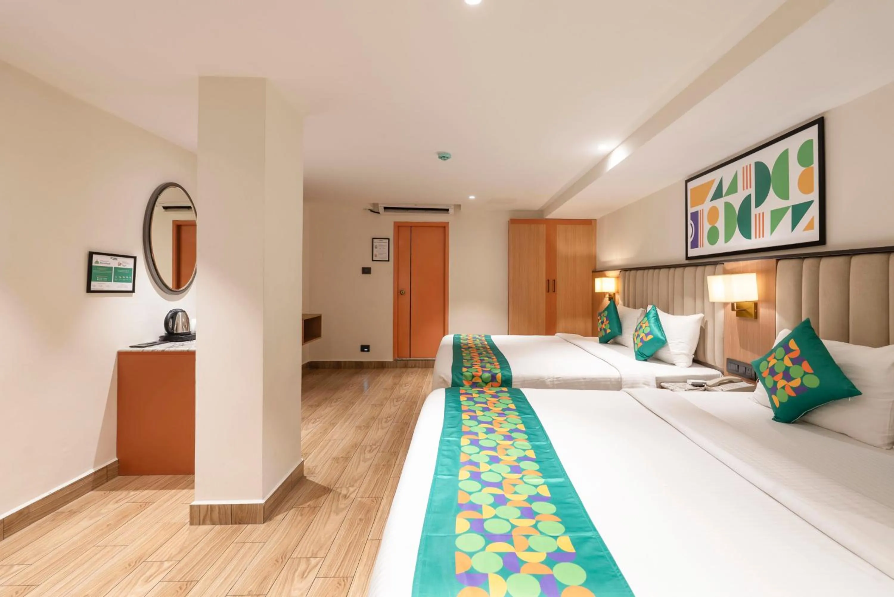 Bedroom, Bed in Treebo Premium Taara