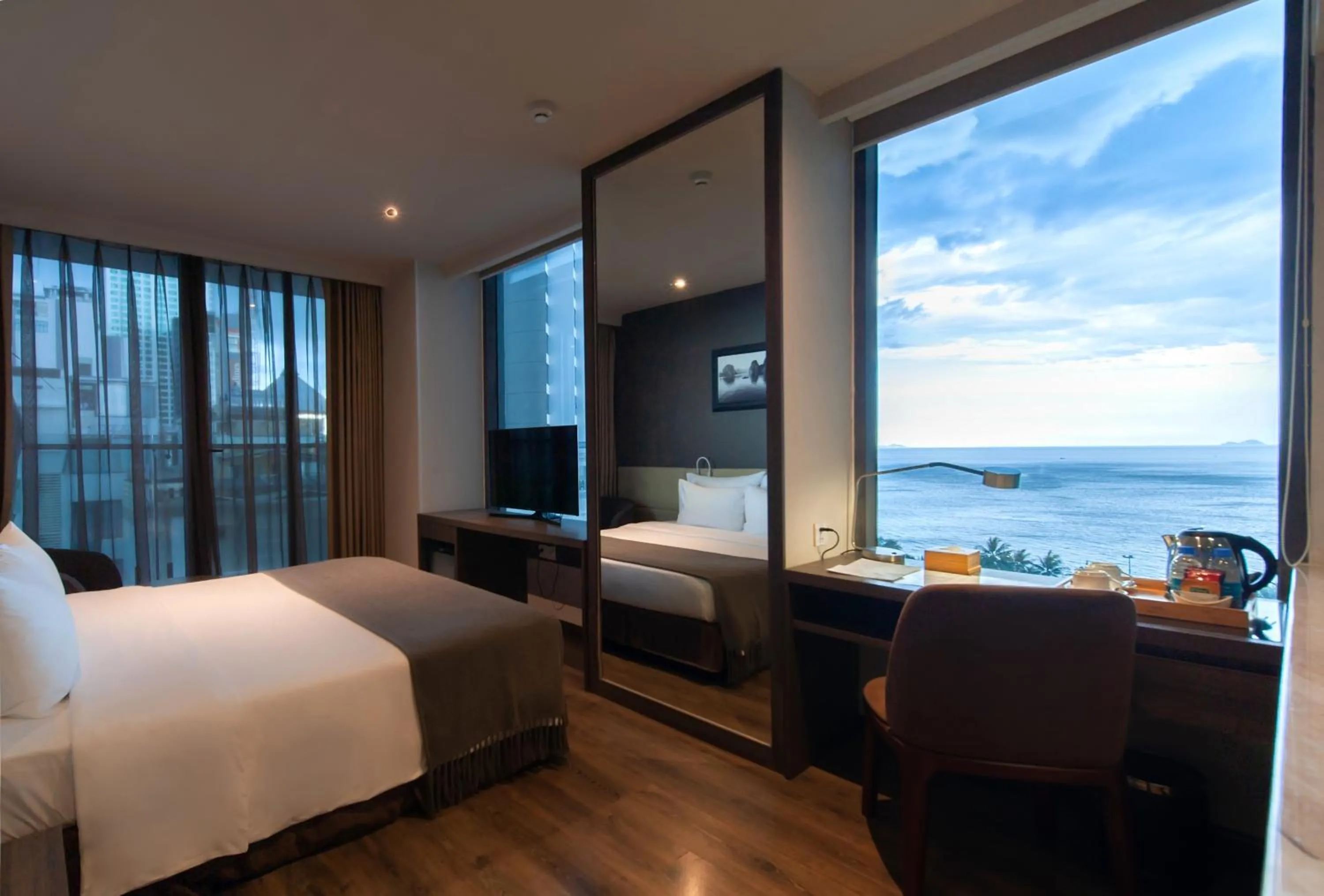 View (from property/room), Bed in Alana Nha Trang Beach Hotel