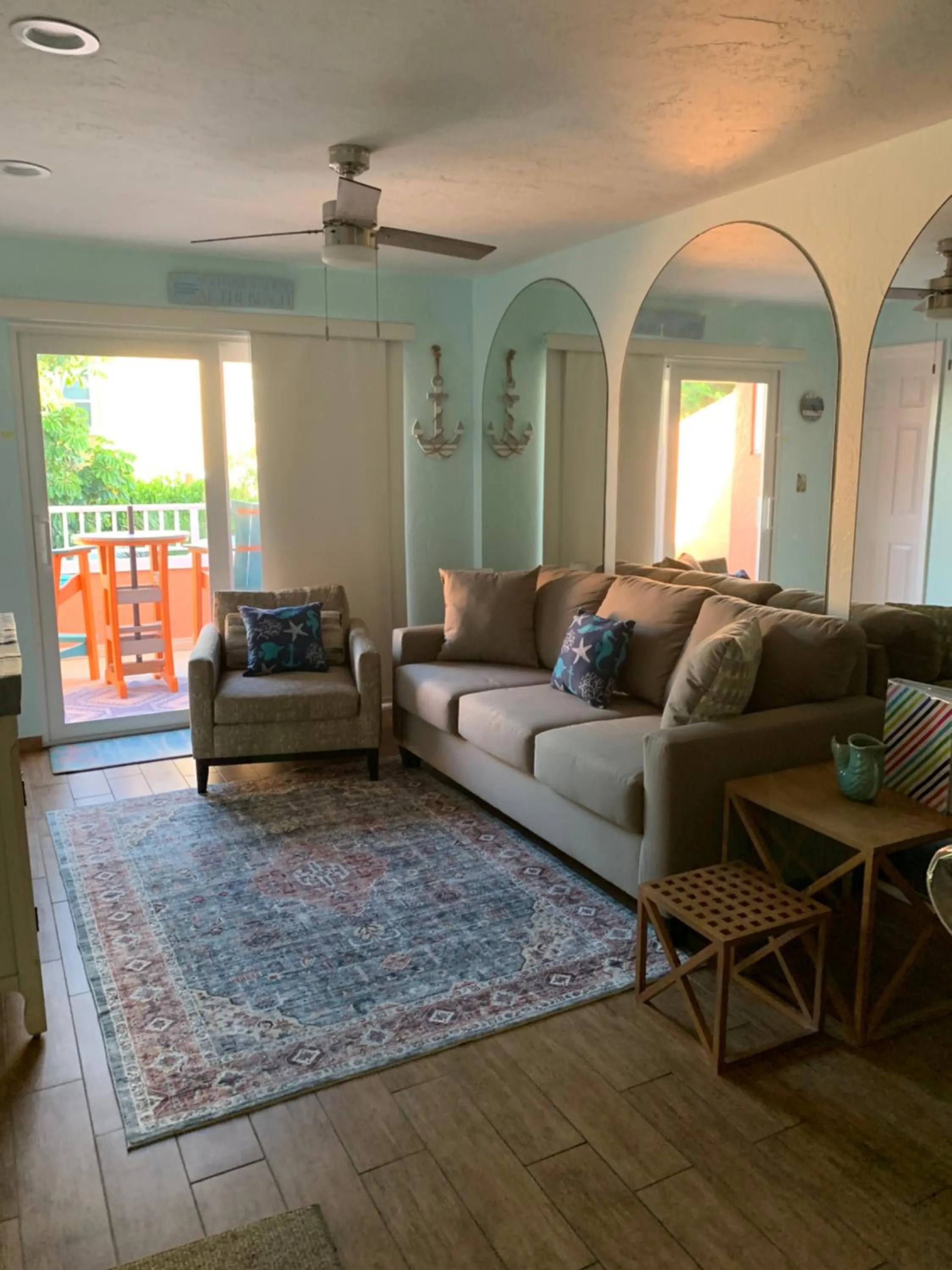 Living room in Coquina Beach Club 109