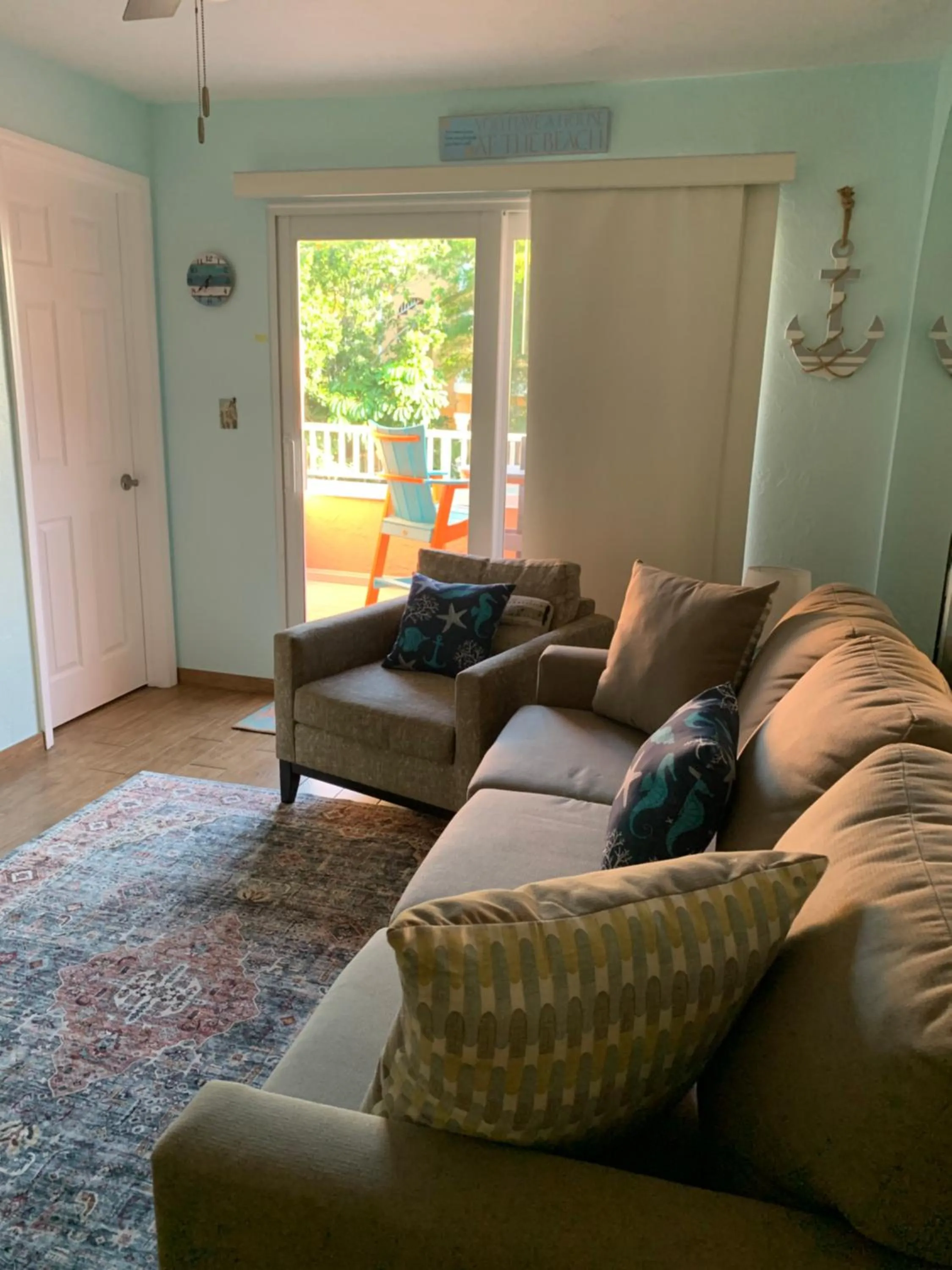 Living room in Coquina Beach Club 109
