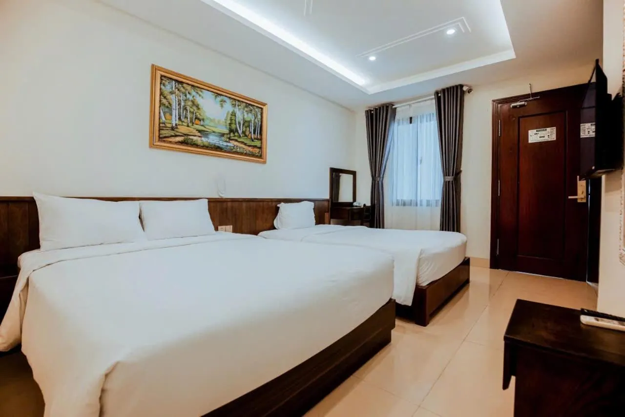 Photo of the whole room, Bed in Sin OAE