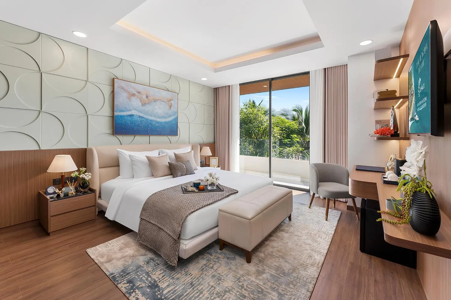 Queen Room with Rain Shower and Balcony - Garden View/Non-Smoking in Costamigo Phan Thiet, BW Premier Collection
