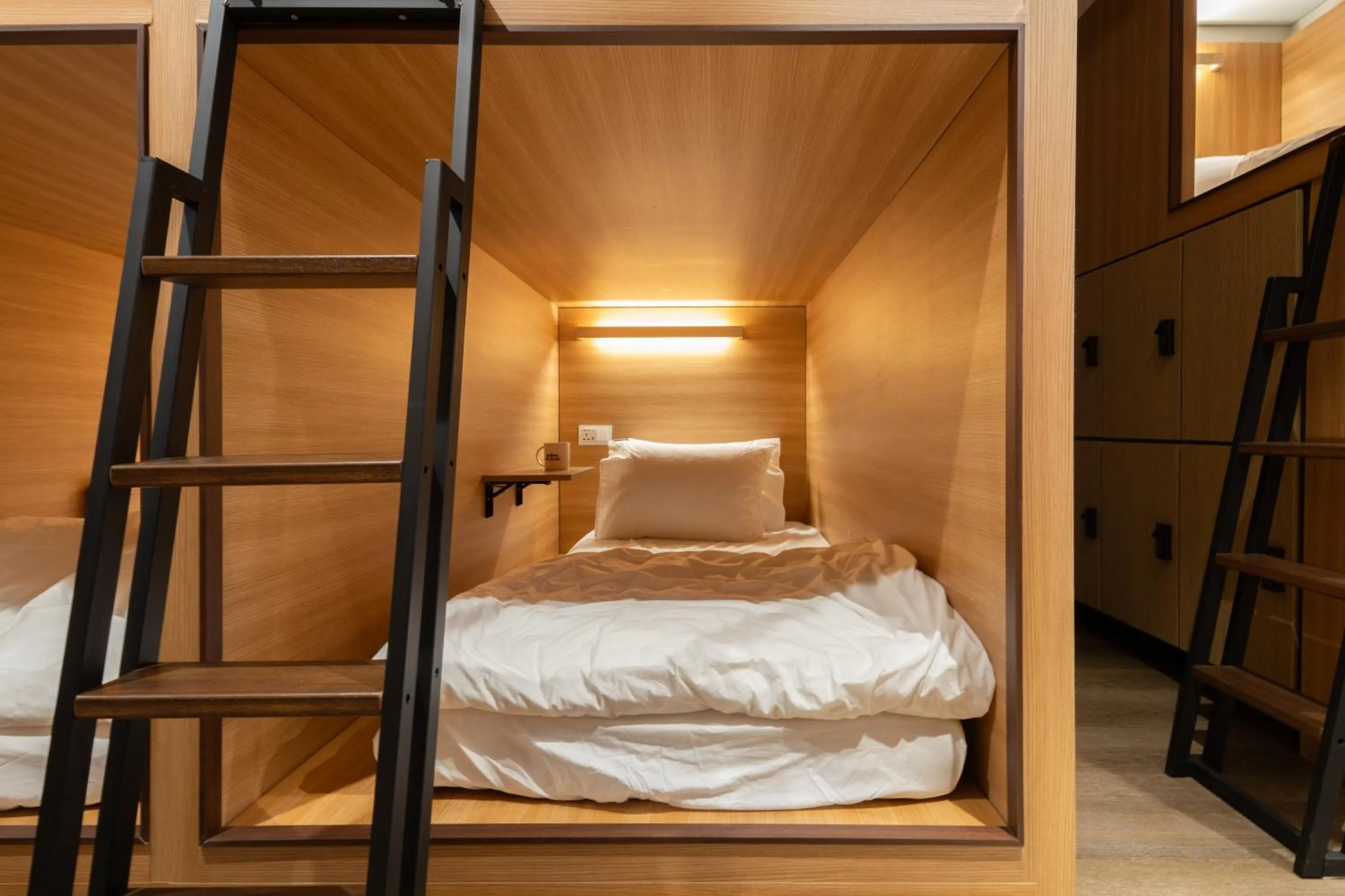 Single Bed in Female Dormitory Room in Boro Hanok Hostel in Myeongdong