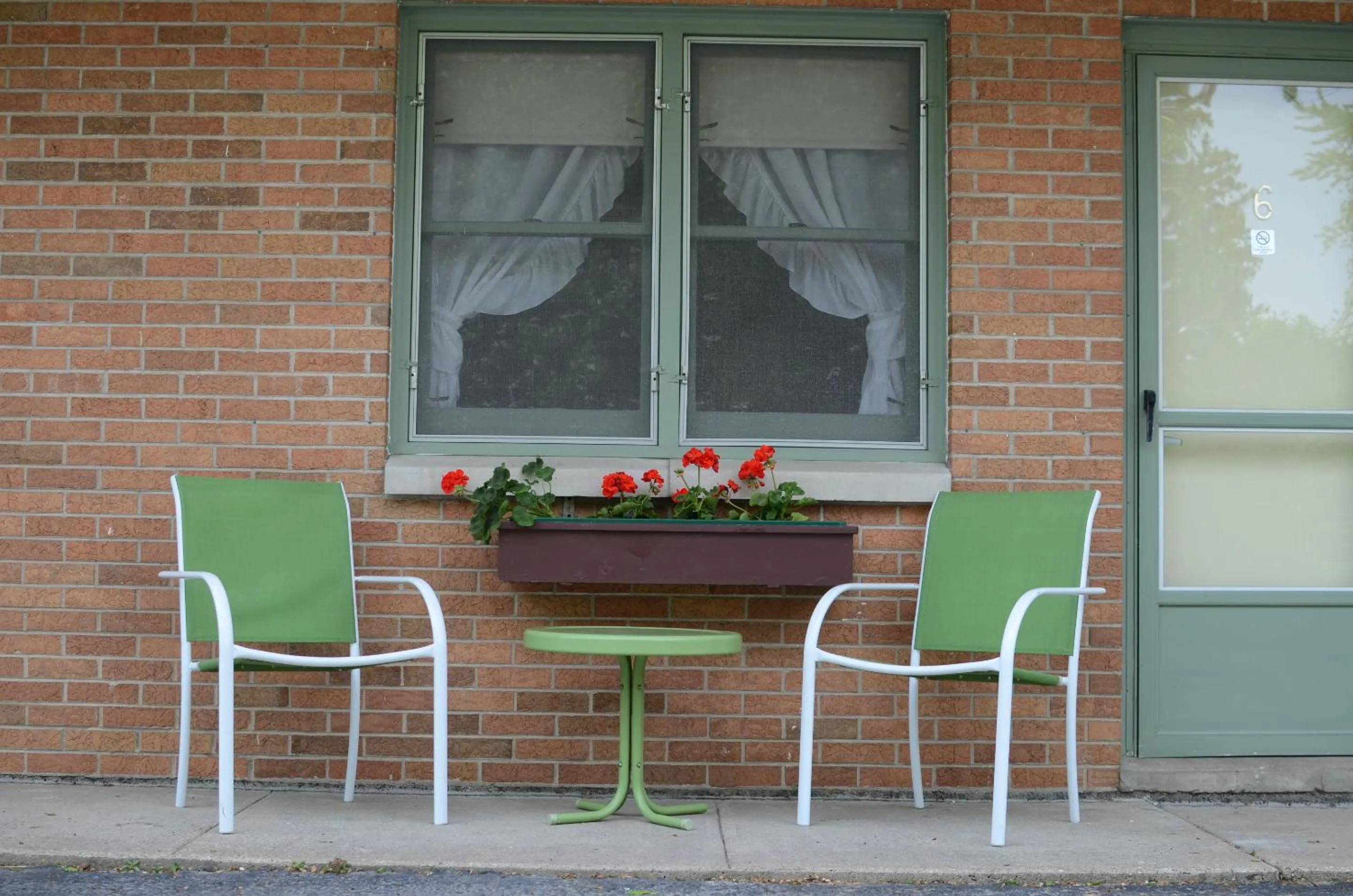 Patio in Ludington Blue Spruce Inn