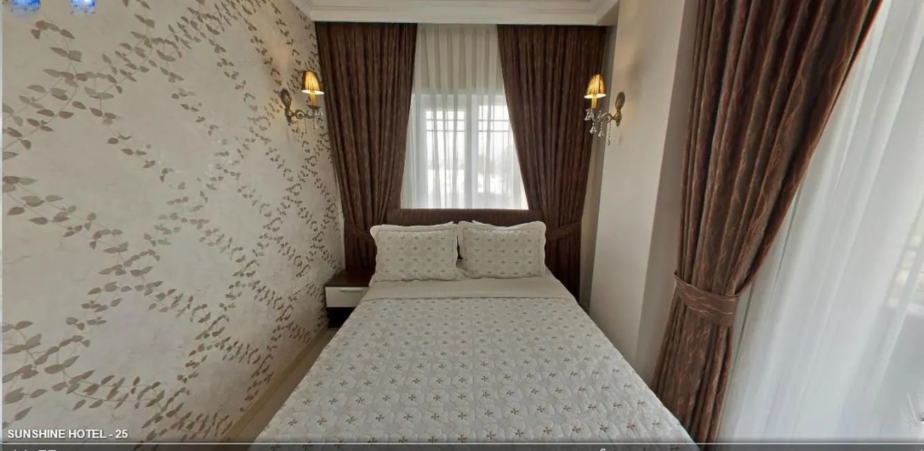 Bed in Geyi̇kli̇ Sunshi̇ne Hotel