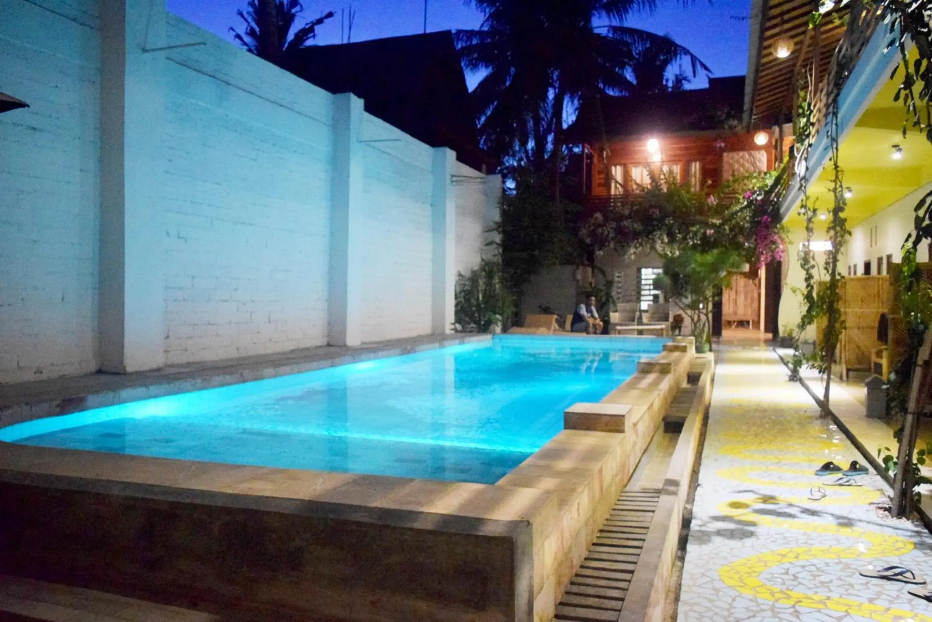 Pool view in Panda Cottage Pool view in Panda Cottage