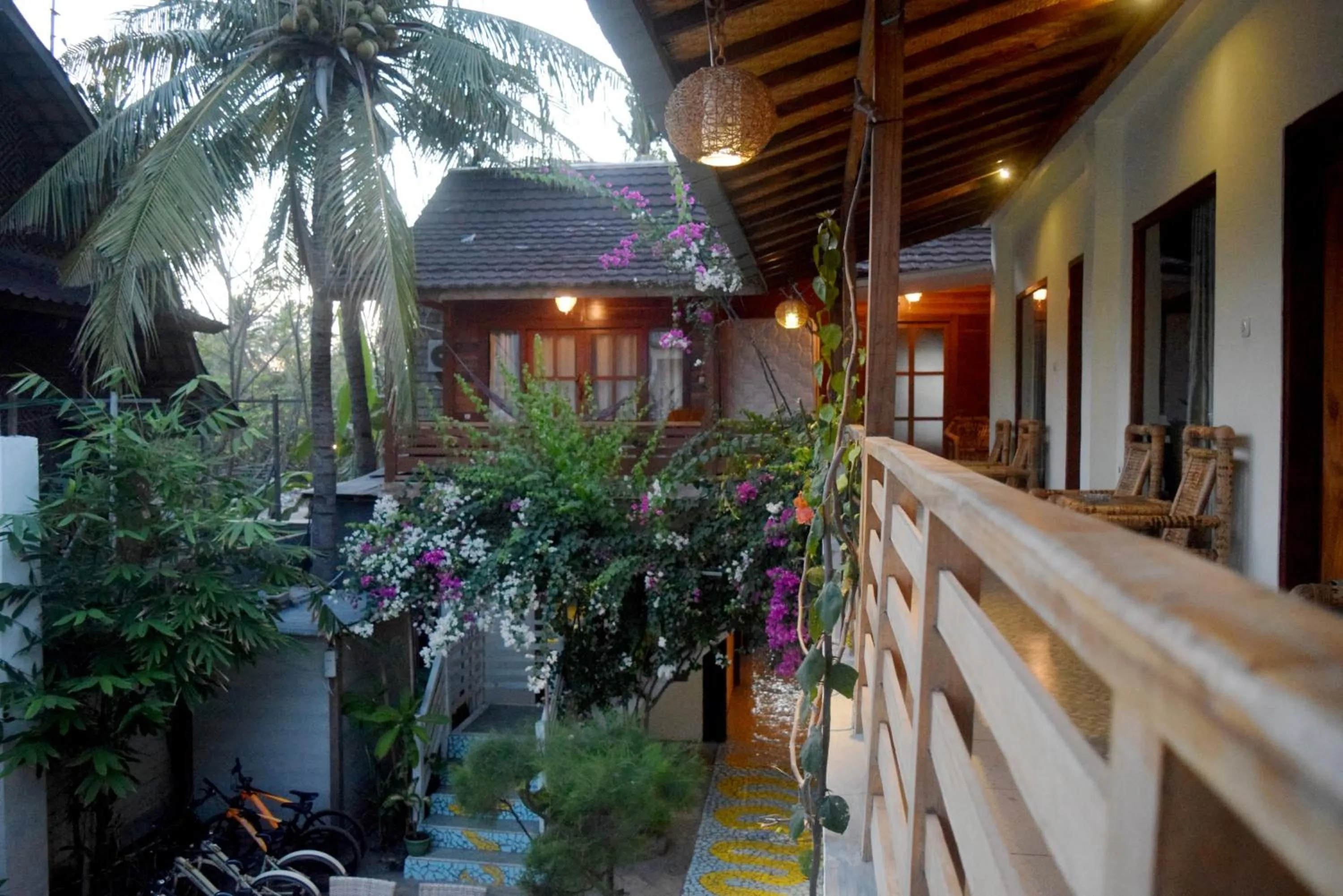 Garden view in Panda Cottage