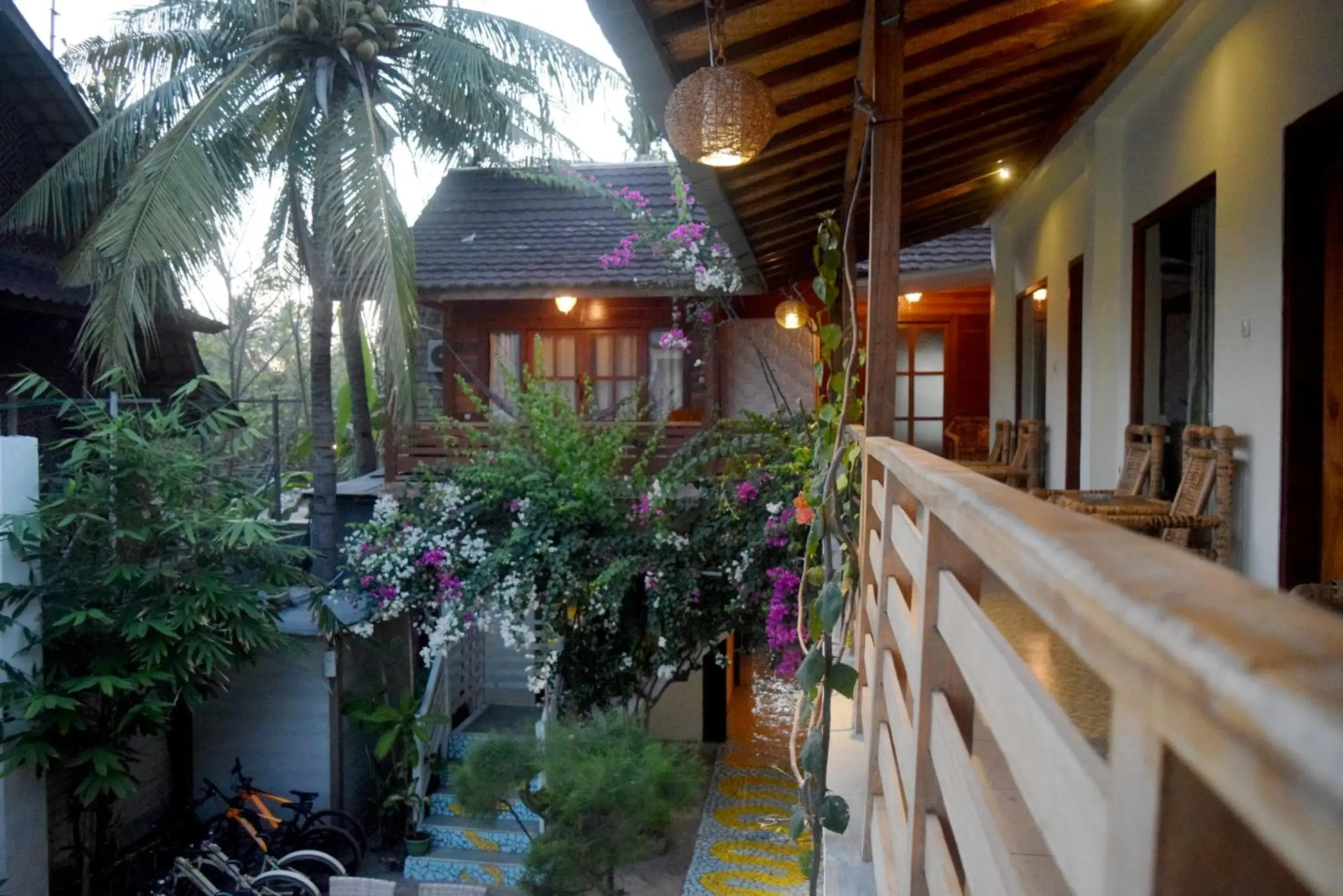 Garden view in Panda Cottage Garden view in Panda Cottage