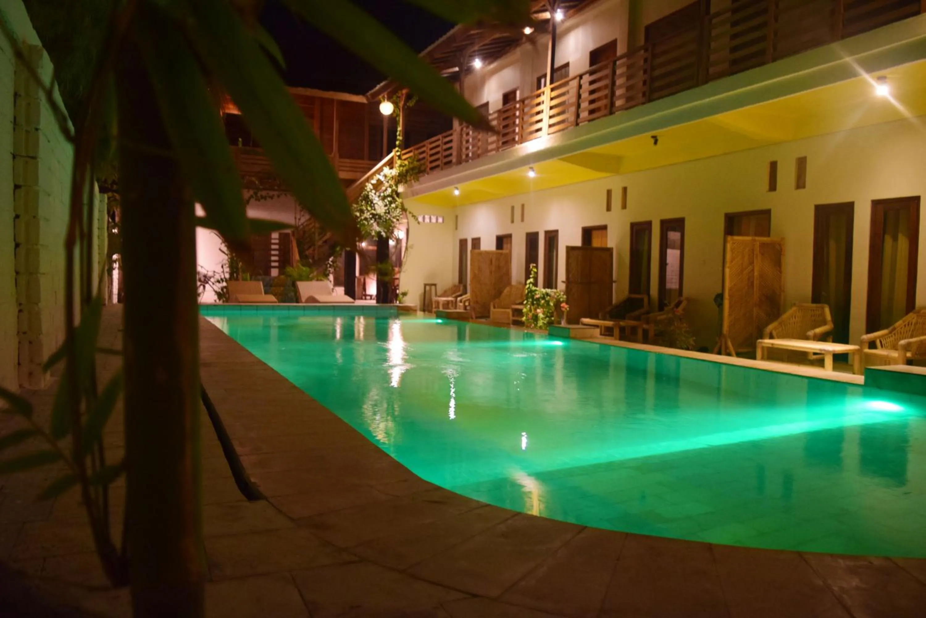 Pool view in Panda Cottage