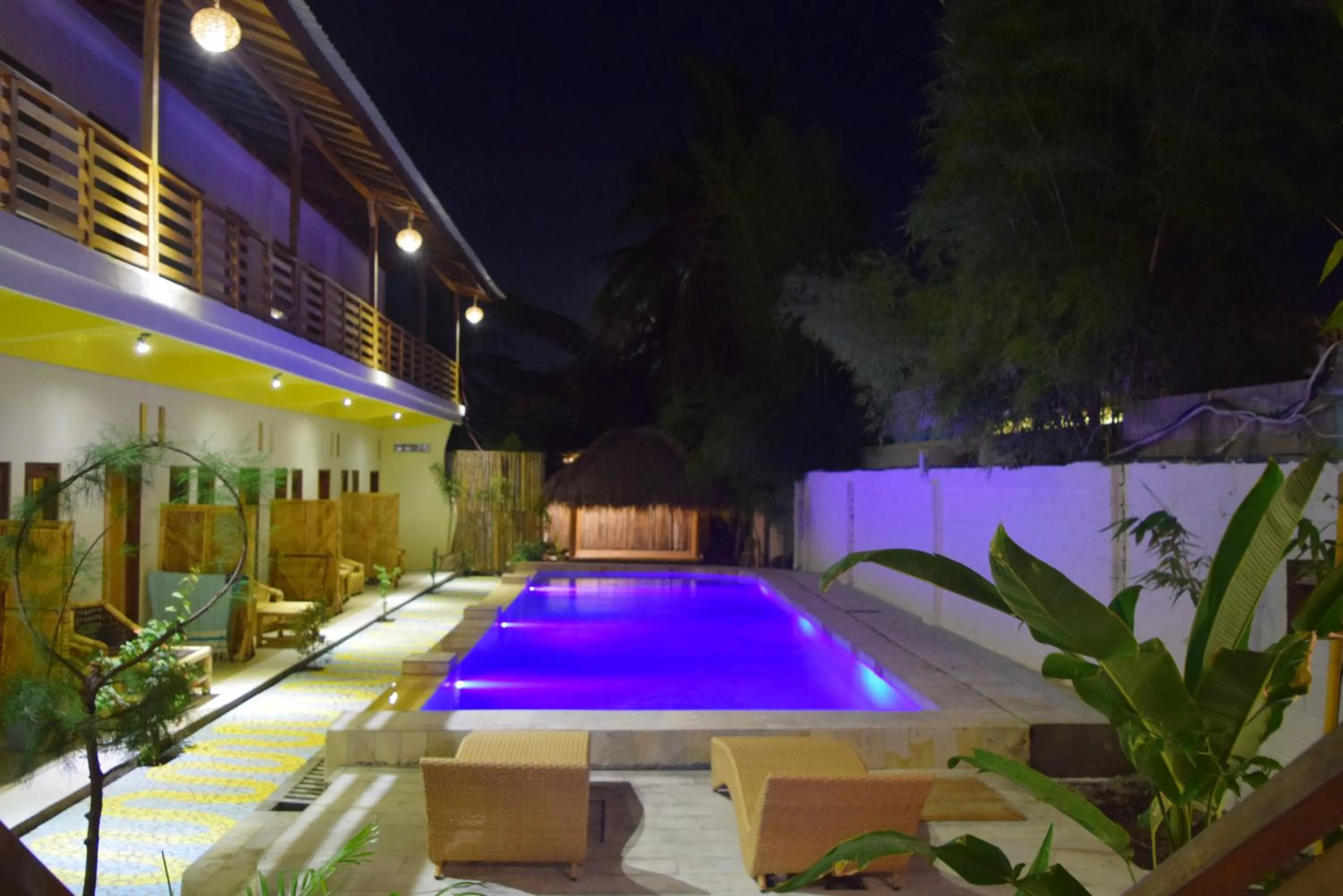 Pool view in Panda Cottage