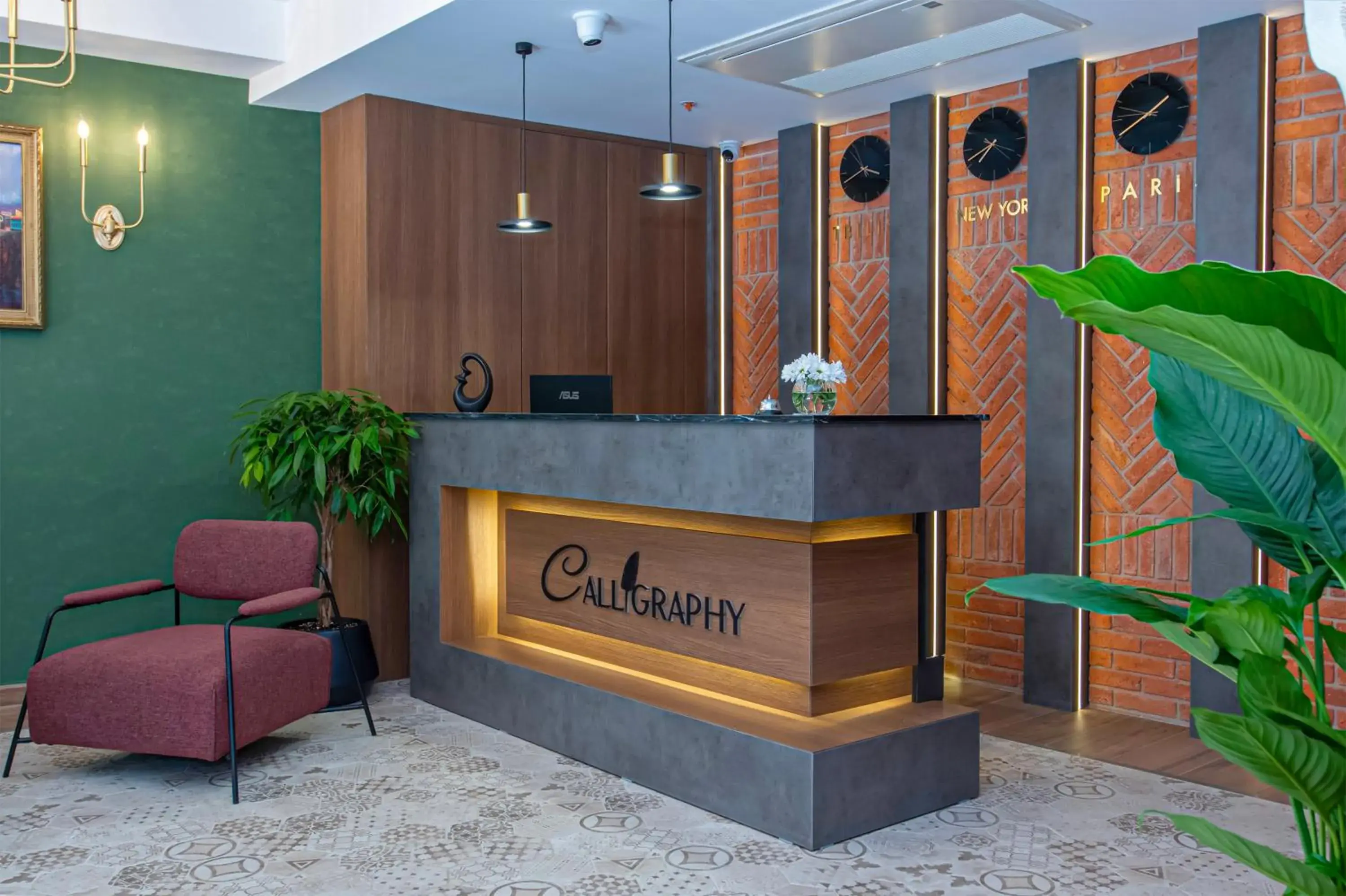 Lobby or reception in Boutique Hotel Calligraphy Lobby or reception in Boutique Hotel Calligraphy