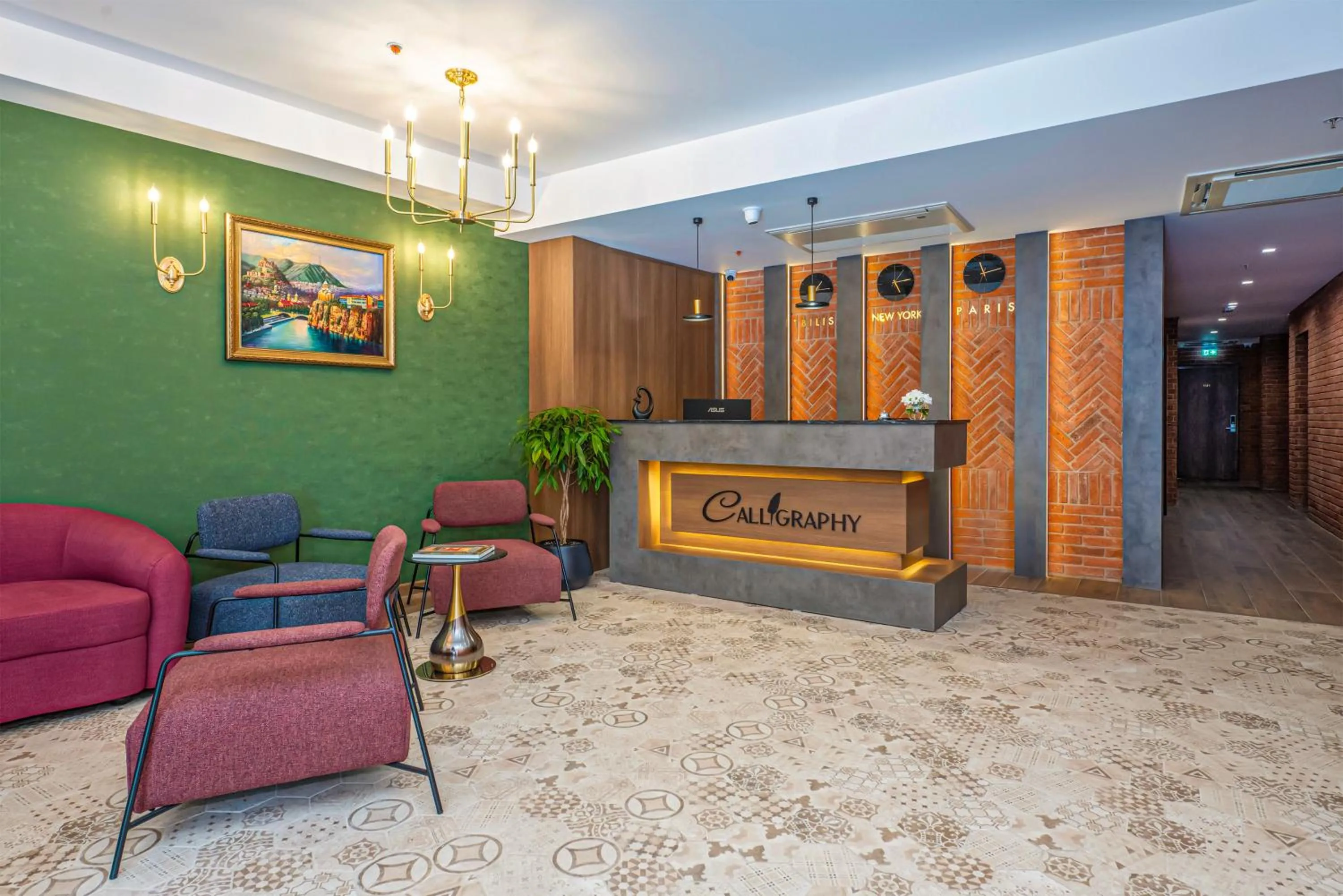 Lobby or reception in Boutique Hotel Calligraphy