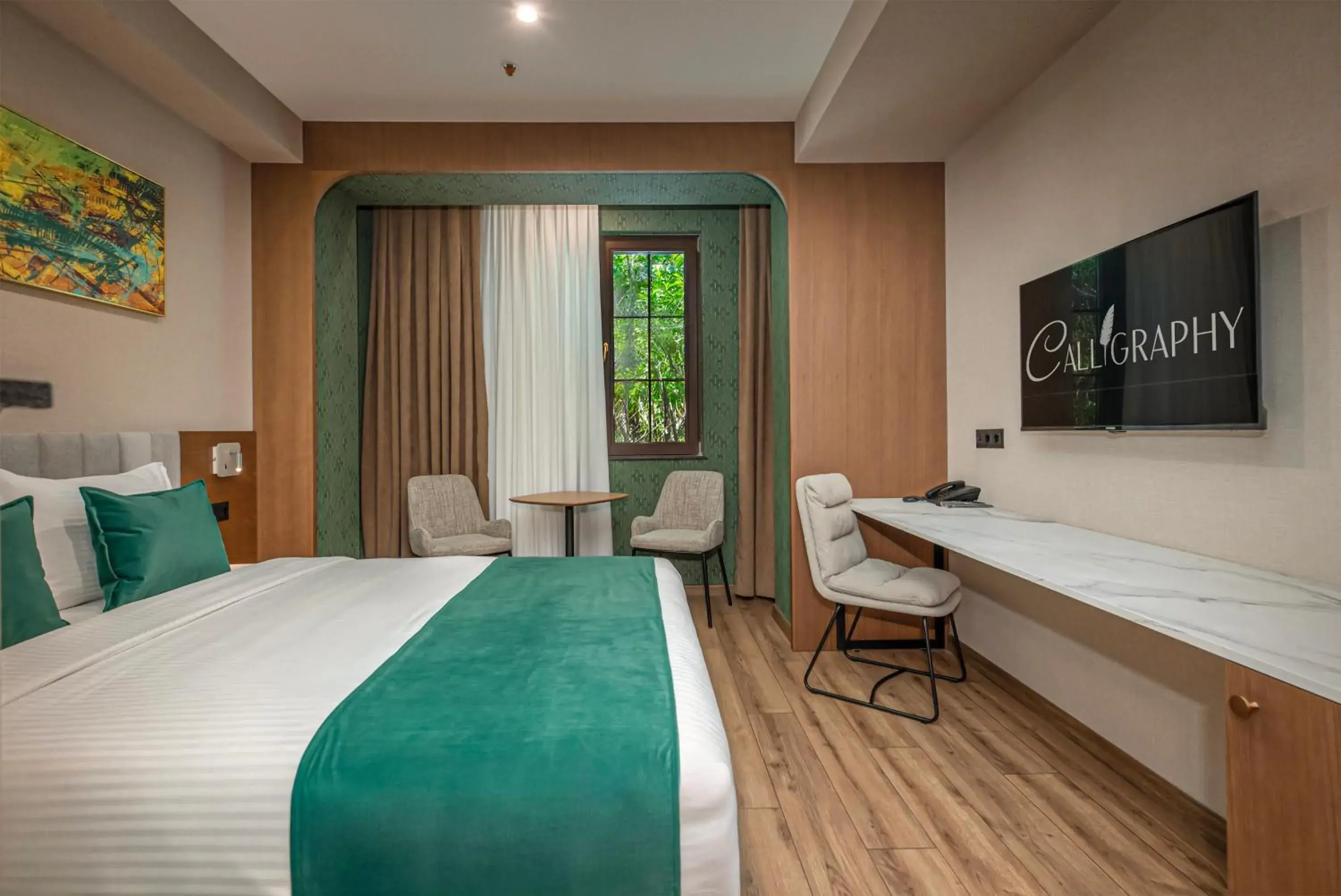 Bedroom, Bed in Boutique Hotel Calligraphy Bedroom, Bed in Boutique Hotel Calligraphy