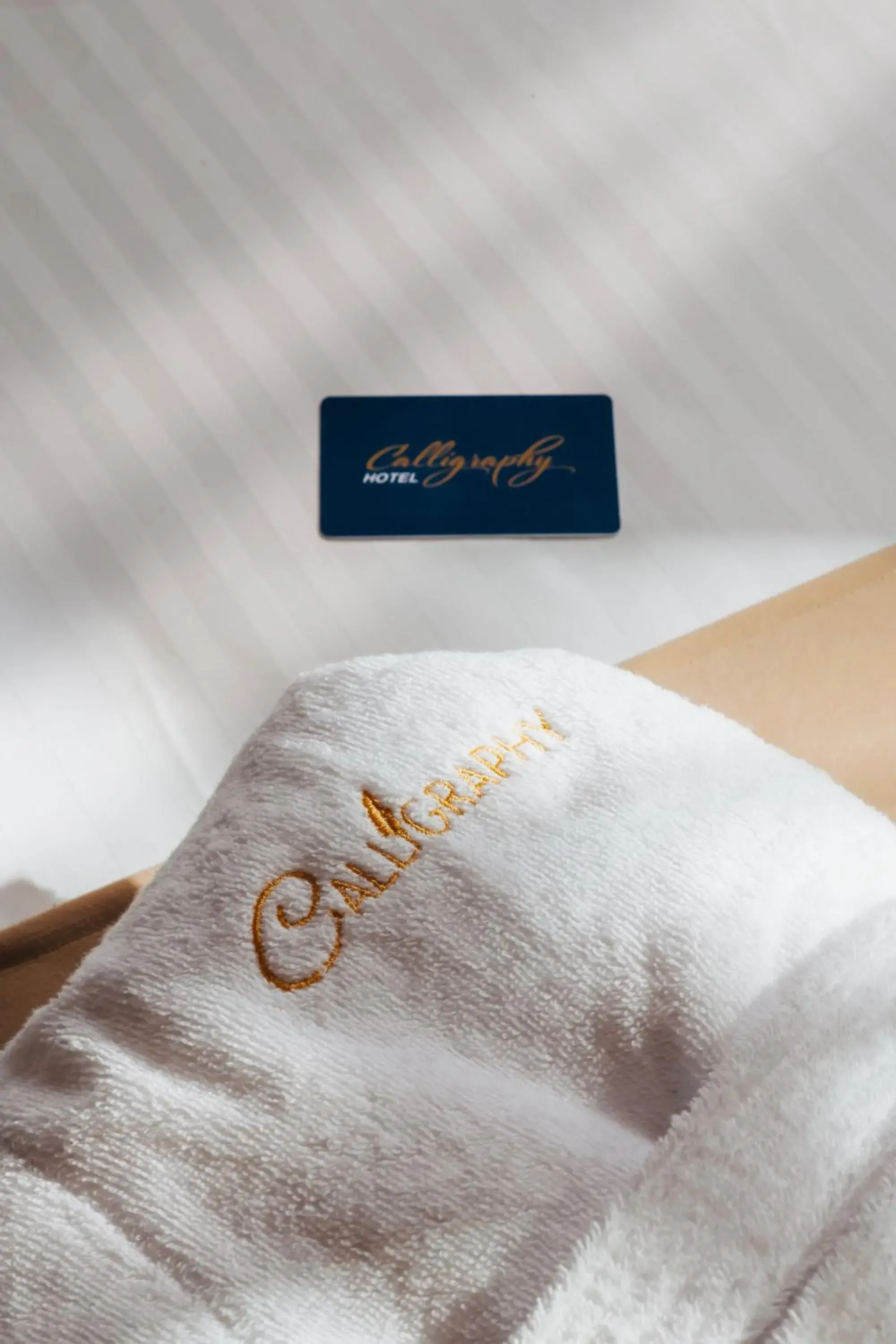 Decorative detail, Bed in Boutique Hotel Calligraphy Decorative detail, Bed in Boutique Hotel Calligraphy