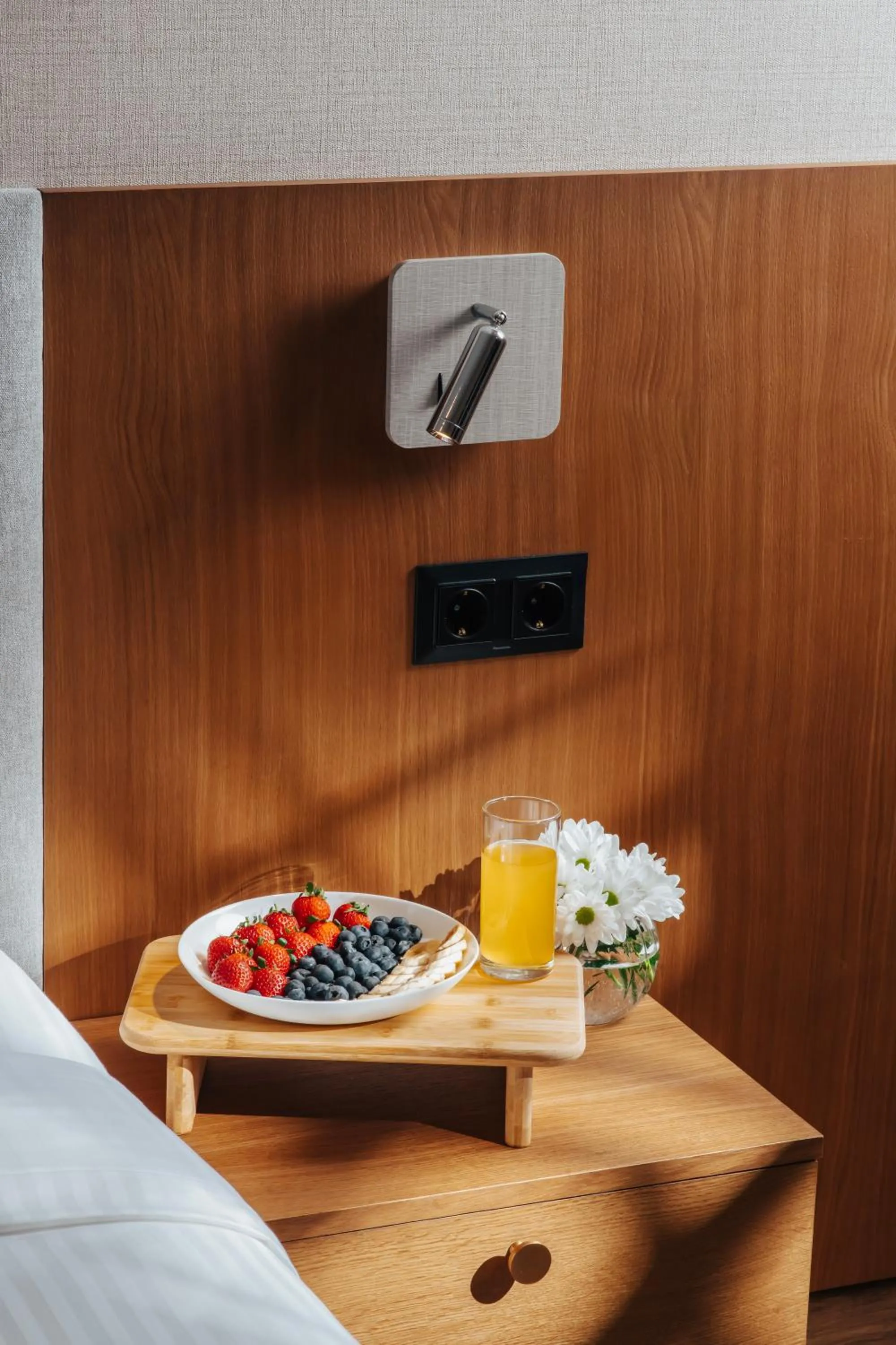 Decorative detail, Bed in Boutique Hotel Calligraphy