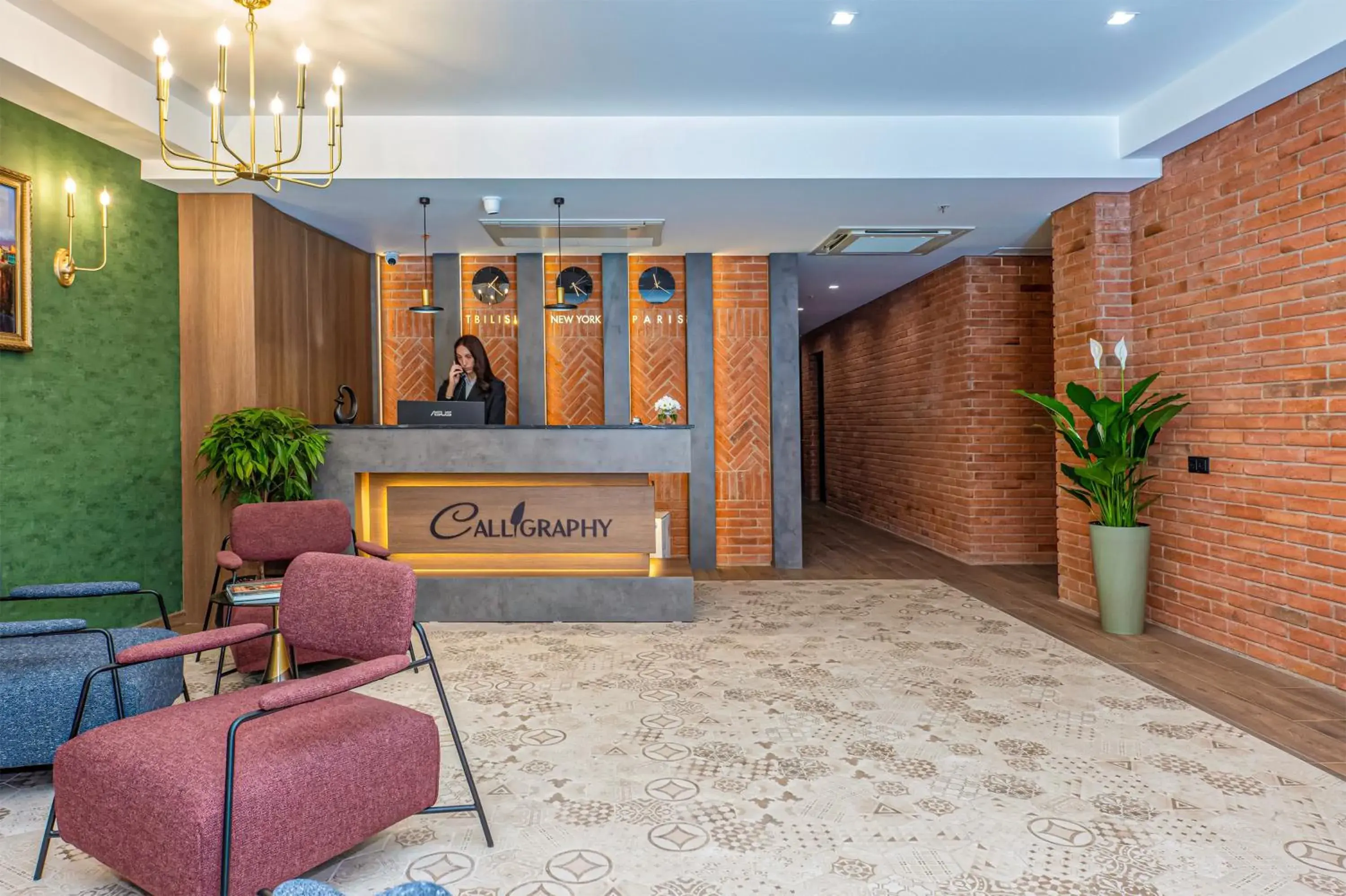 Lobby or reception in Boutique Hotel Calligraphy Lobby or reception in Boutique Hotel Calligraphy