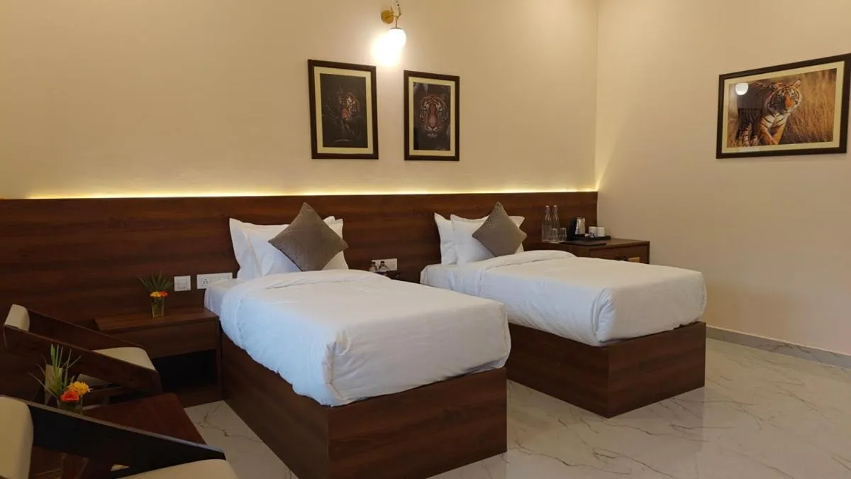 Bed in Sundervan Vilas Ranthambore