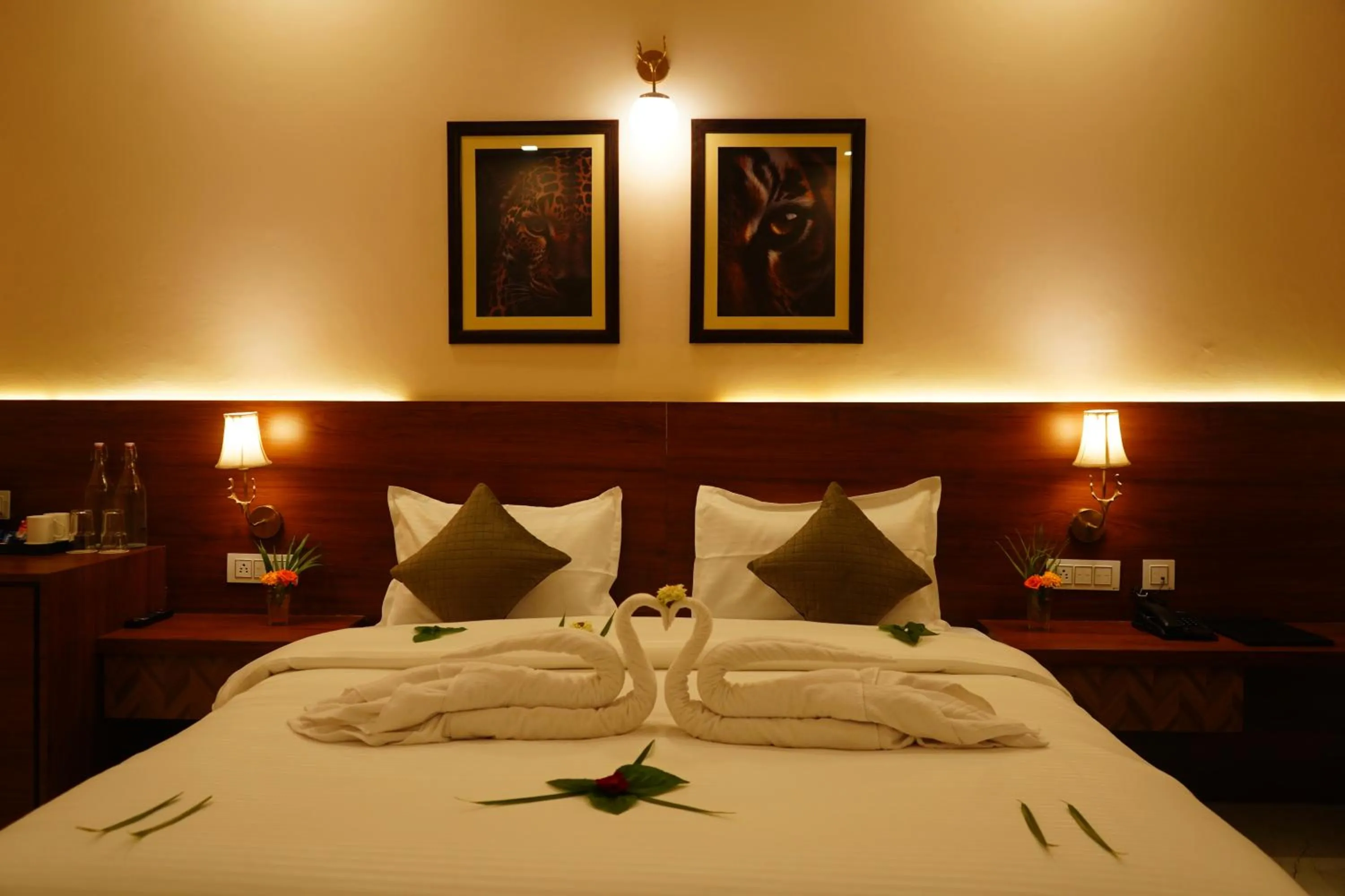 Bed in Sundervan Vilas Ranthambore