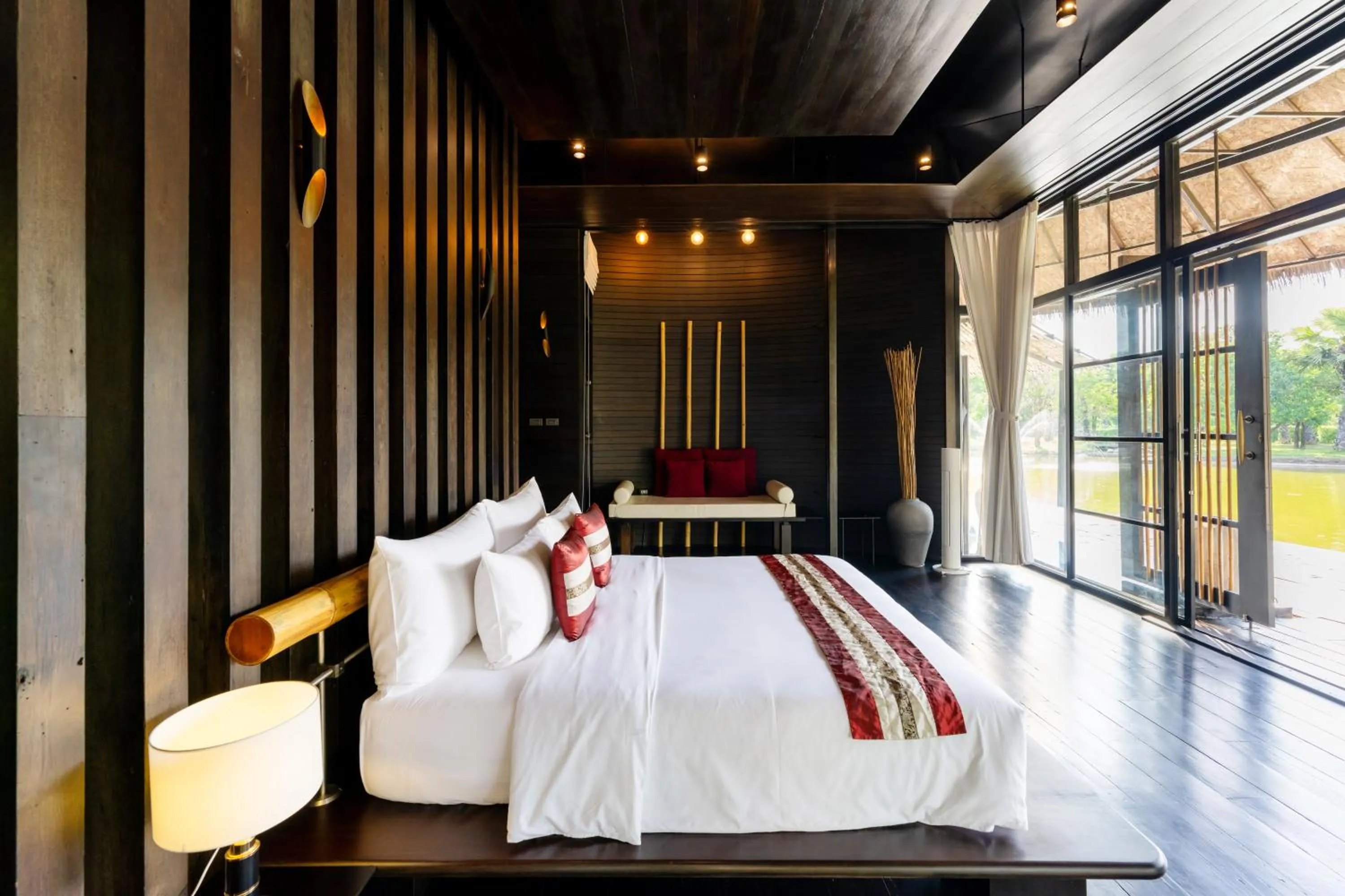 Bed in Sanctuary Kanchanaburi