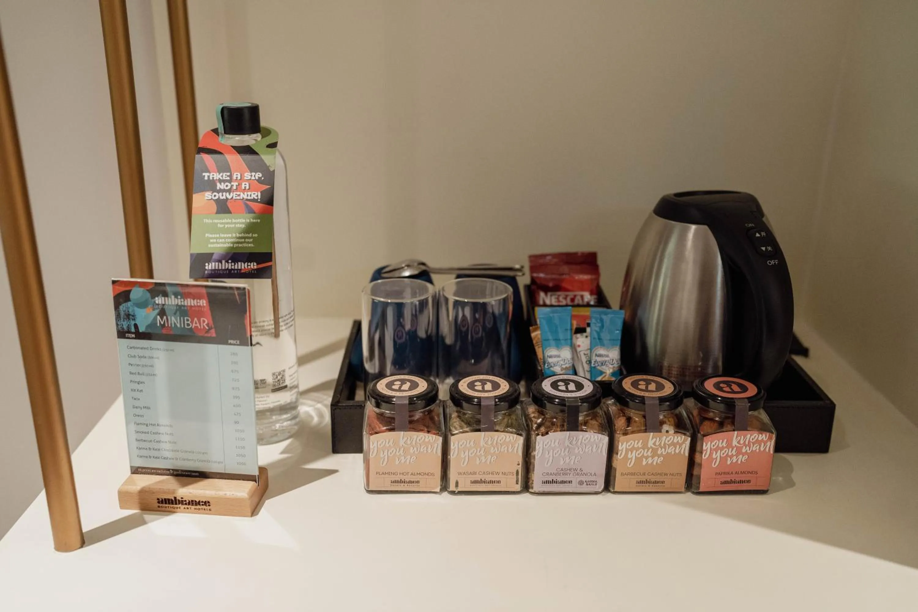 minibar in Ambiance Boutique Art Hotel Islamabad