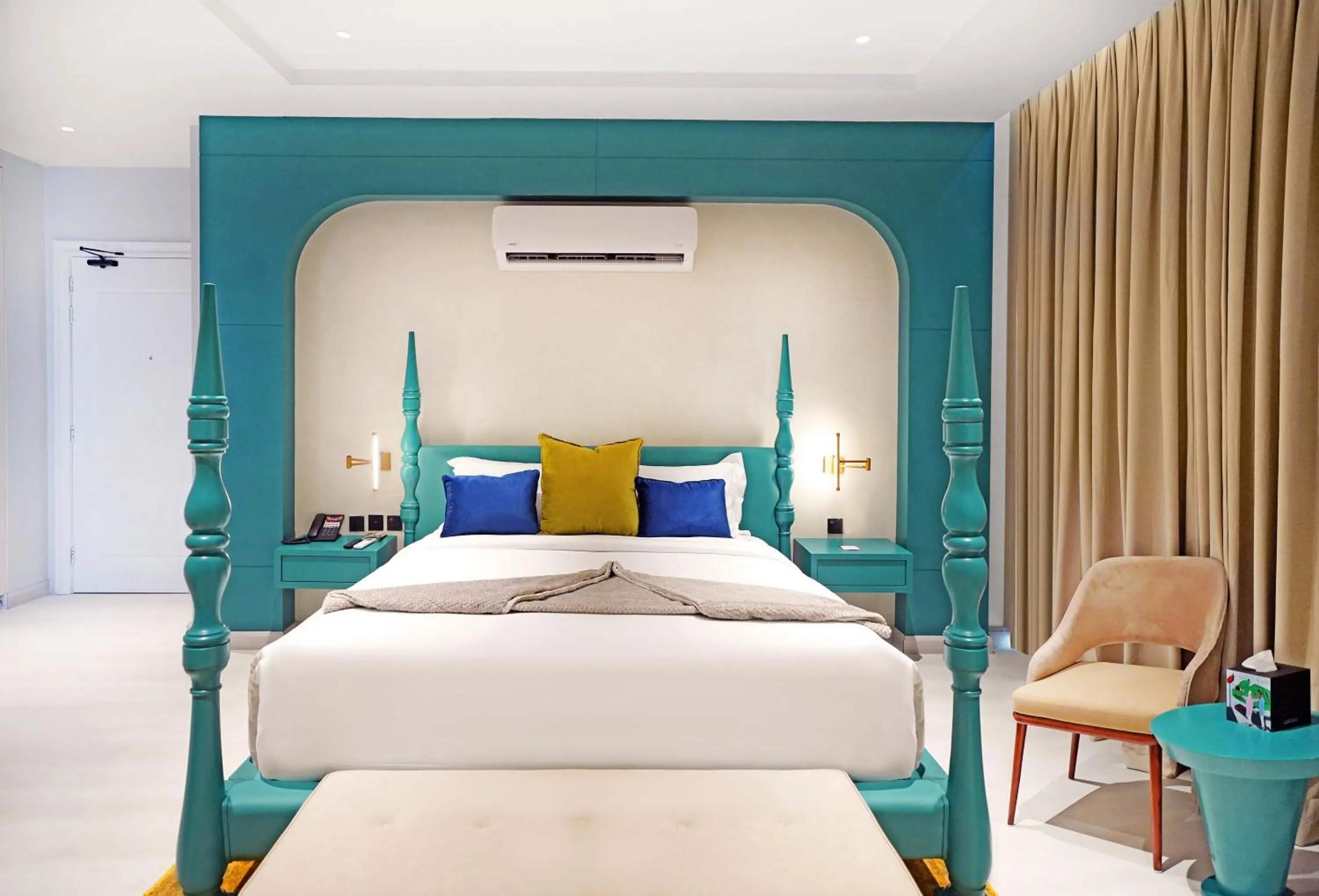 Bedroom, Bed in Ambiance Boutique Art Hotel Islamabad