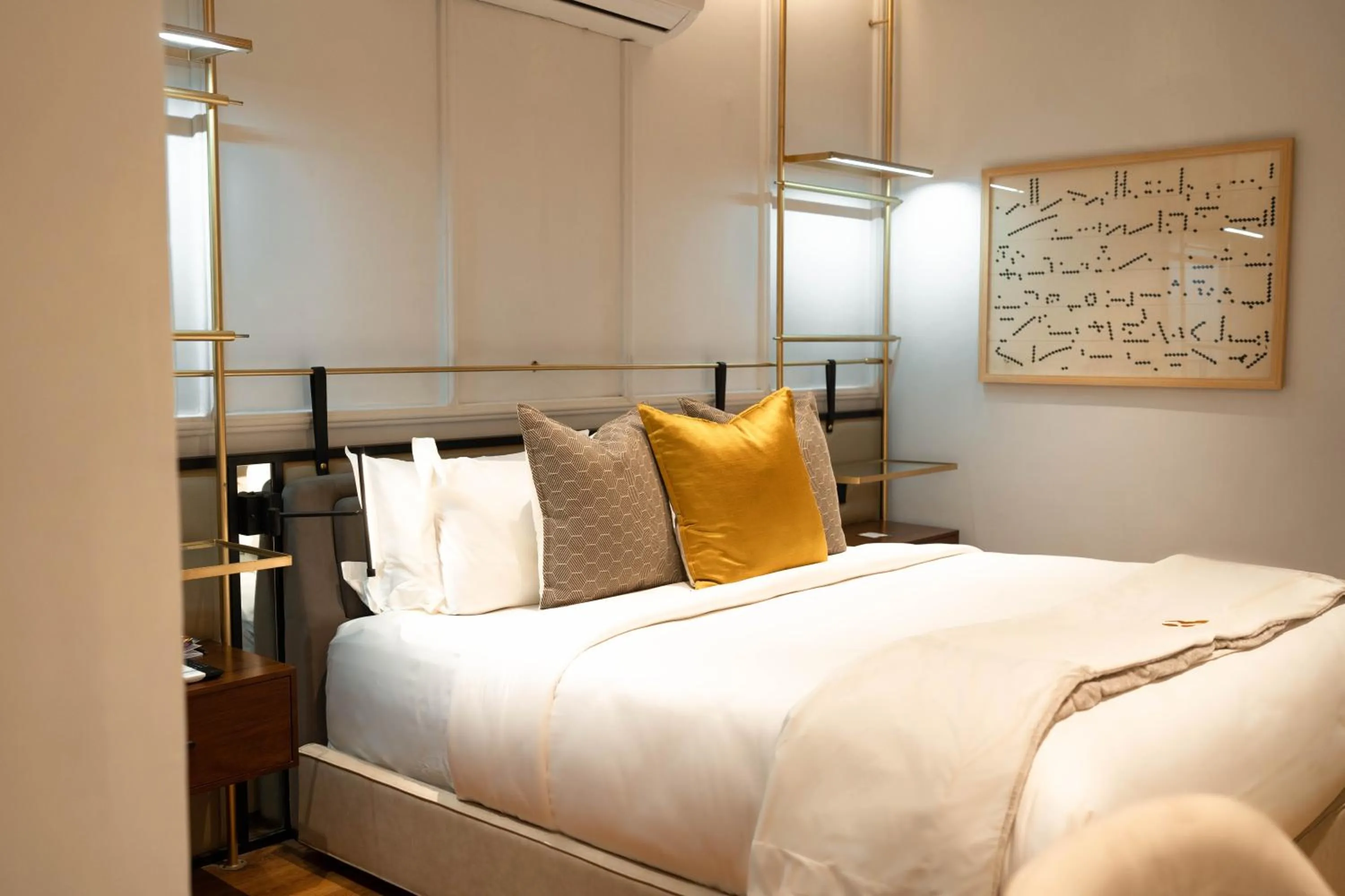 Bed in Ambiance Boutique Art Hotel Islamabad