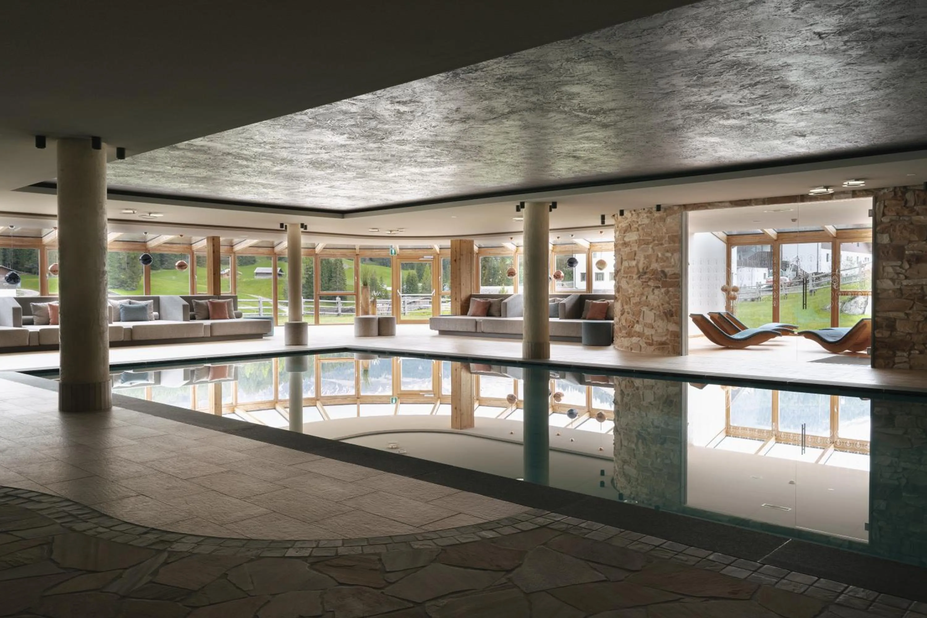 Swimming pool in Brunelle Seiser Alm Lodge