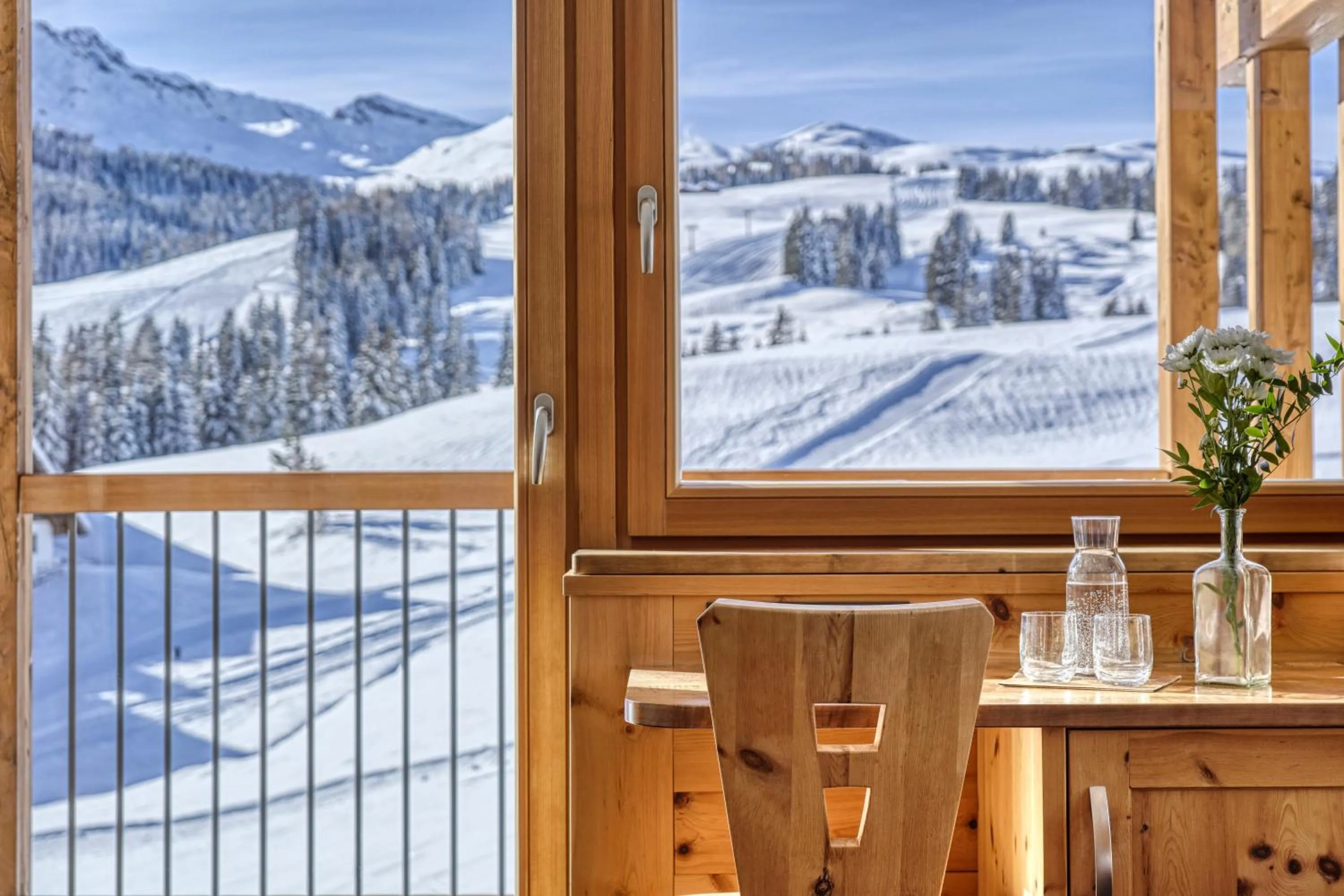 Winter in Brunelle Seiser Alm Lodge