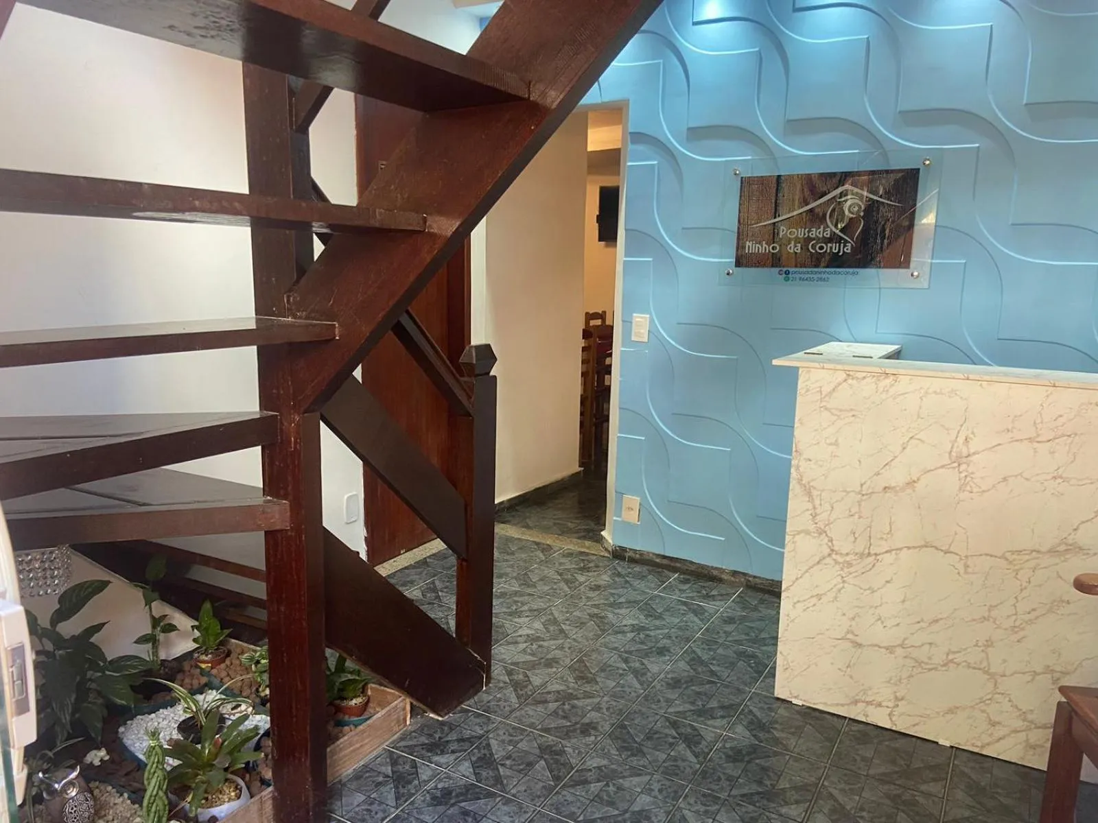 Lobby or reception in Pousada Ninho da Coruja