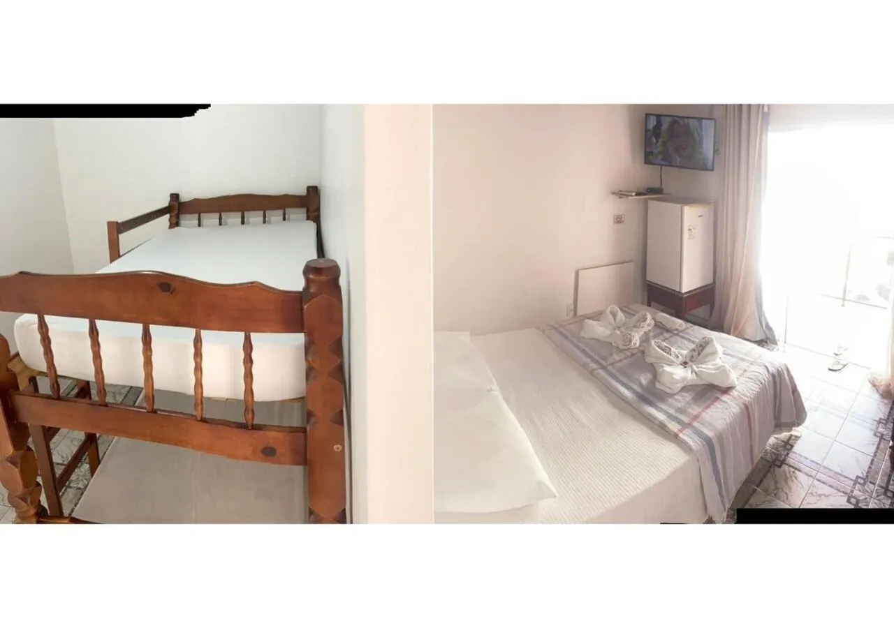 Property building, Bed in Pousada Ninho da Coruja