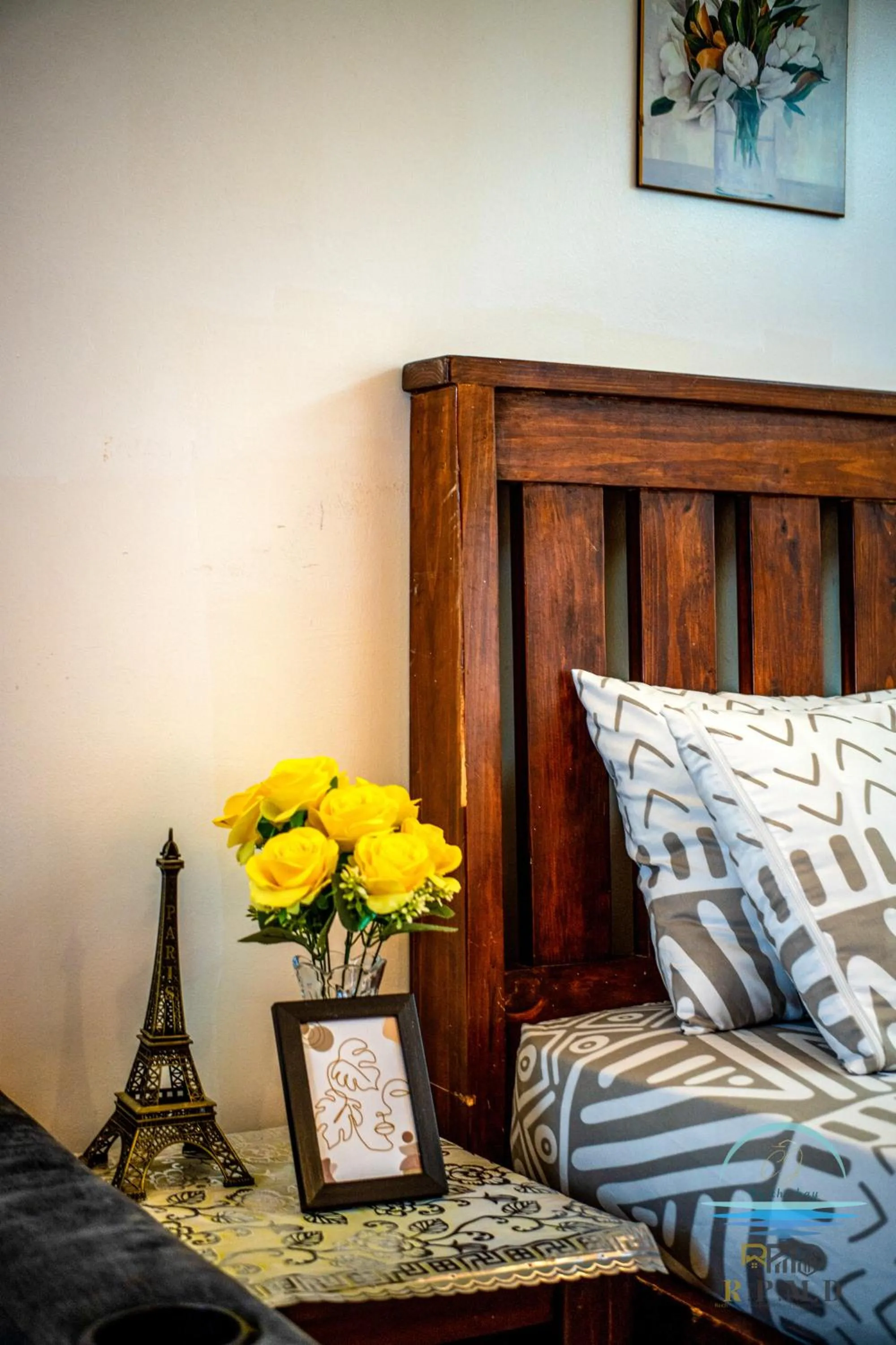 Decorative detail, Bed in CJ by the Bay