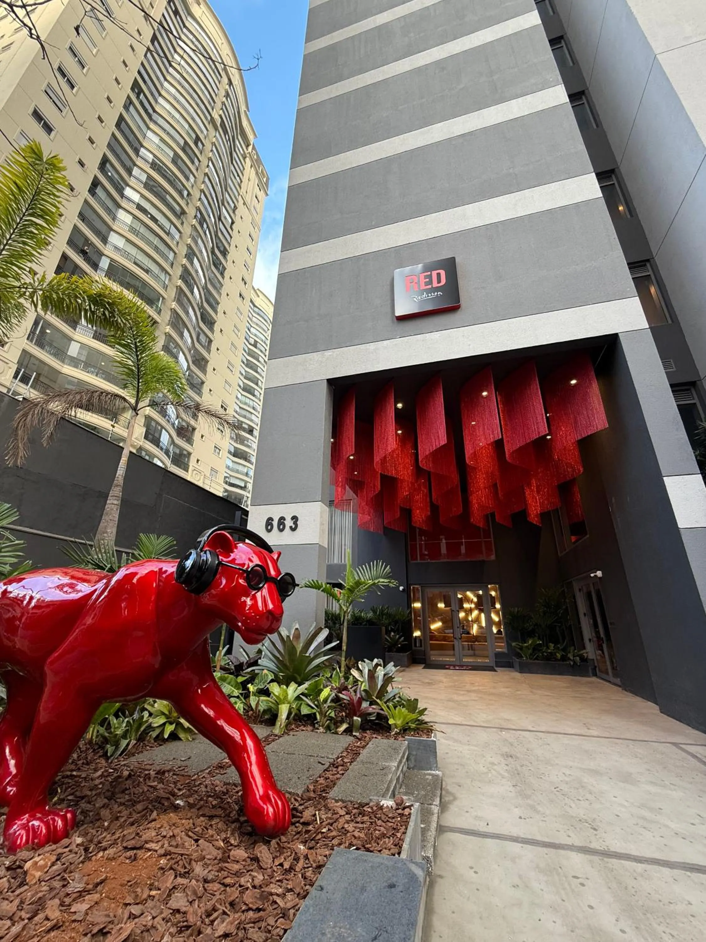 Facade/entrance in Radisson RED Ibirapuera