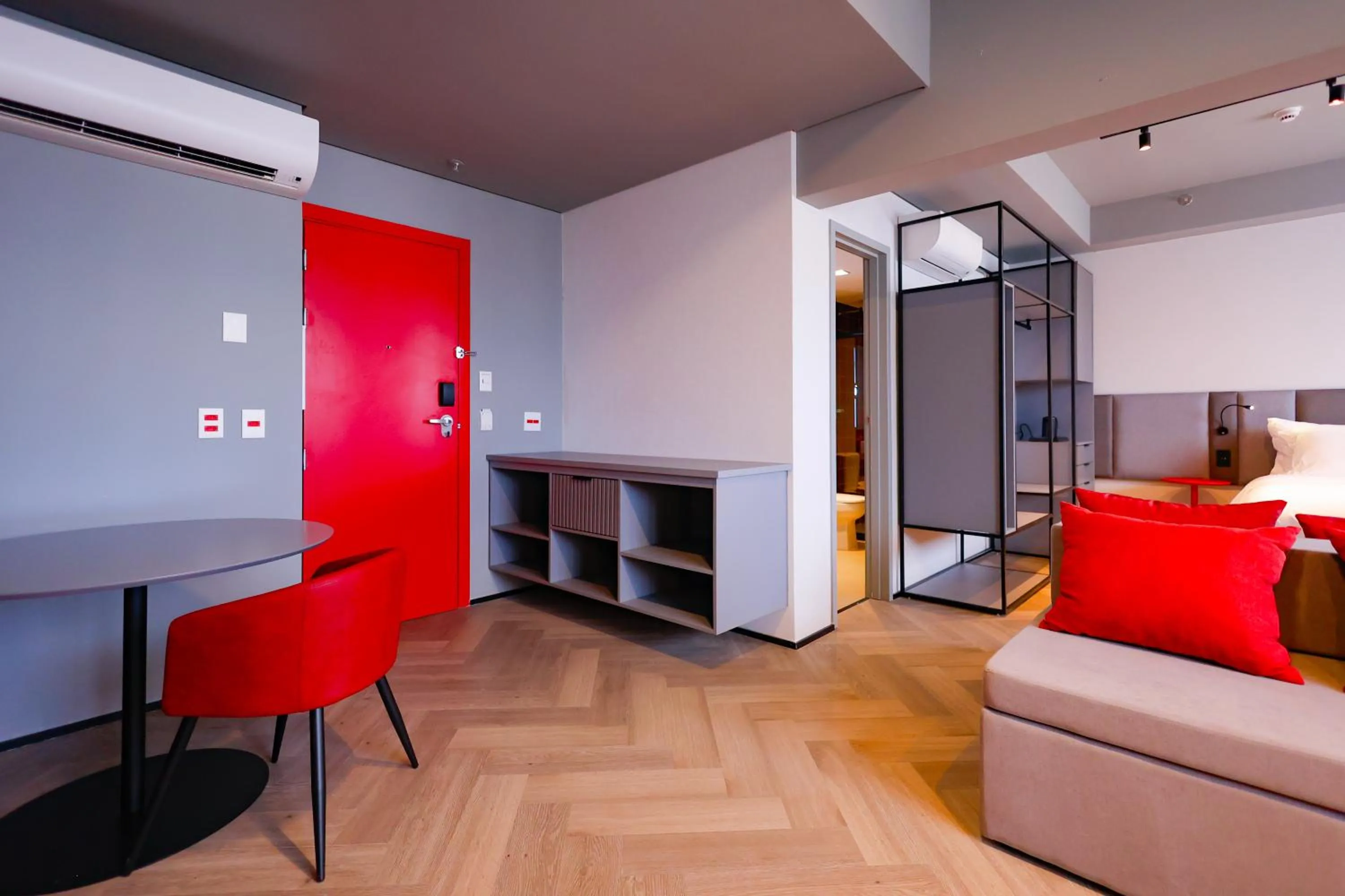 Seating area in Radisson RED Ibirapuera