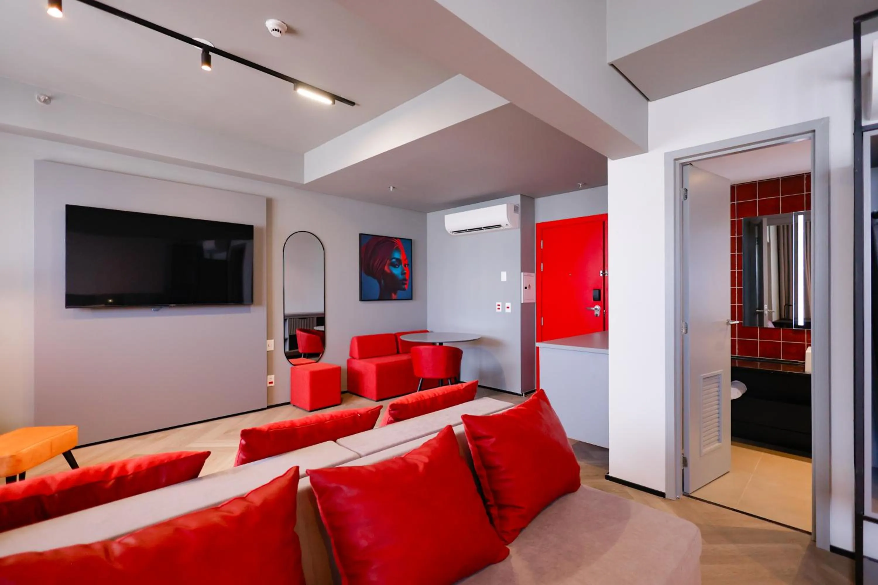 Communal lounge/ TV room in Radisson RED Ibirapuera