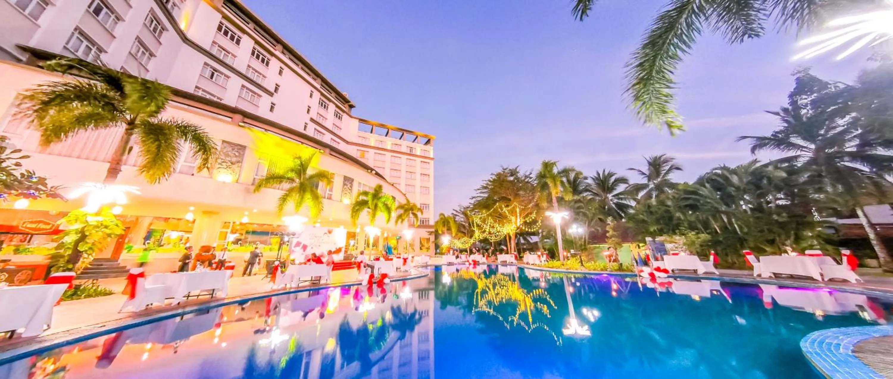 Pool view in Sai Gon Rach Gia Hotel
