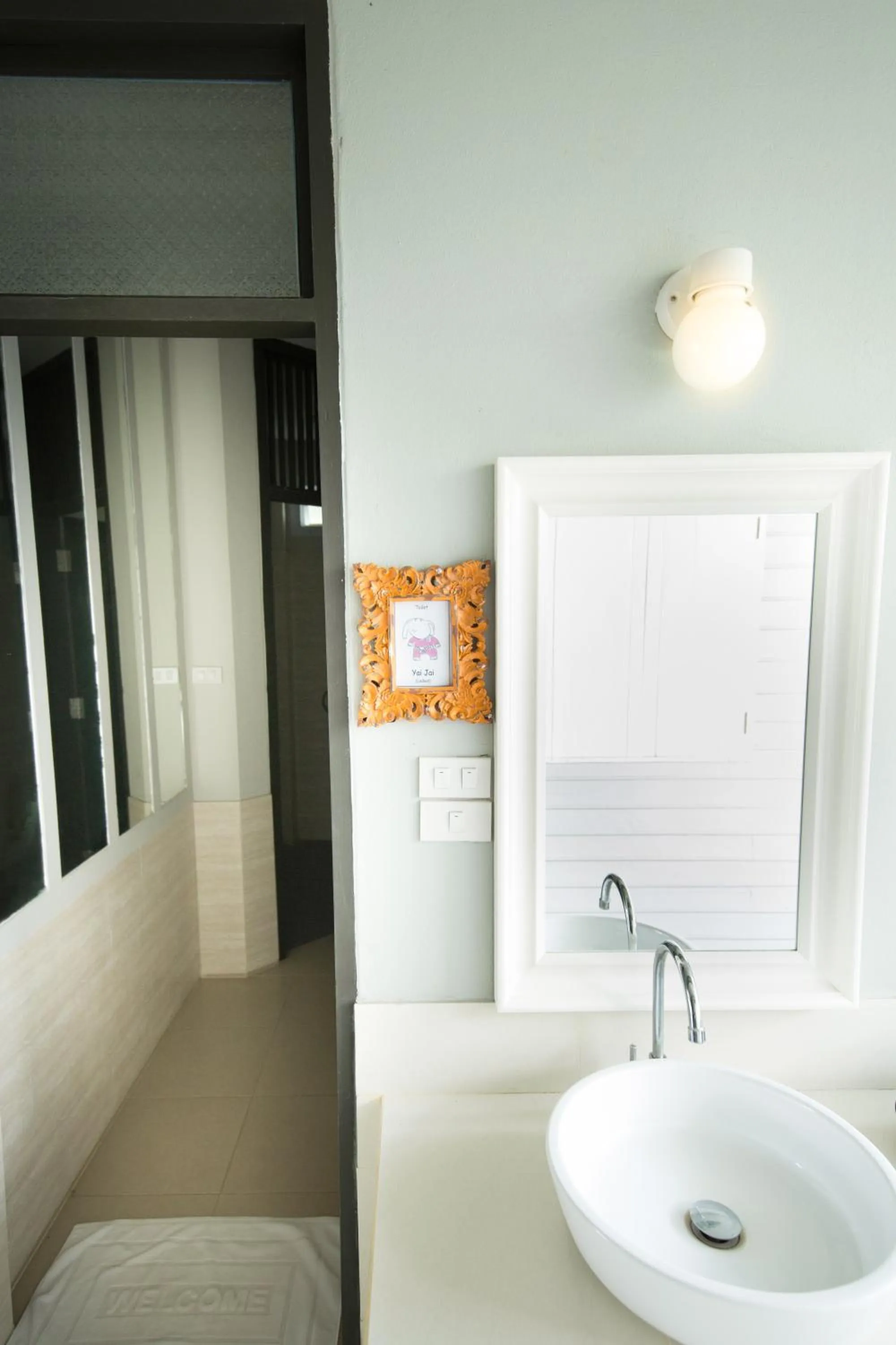 Bathroom in Dorm of Happiness by Tharaburi Resort