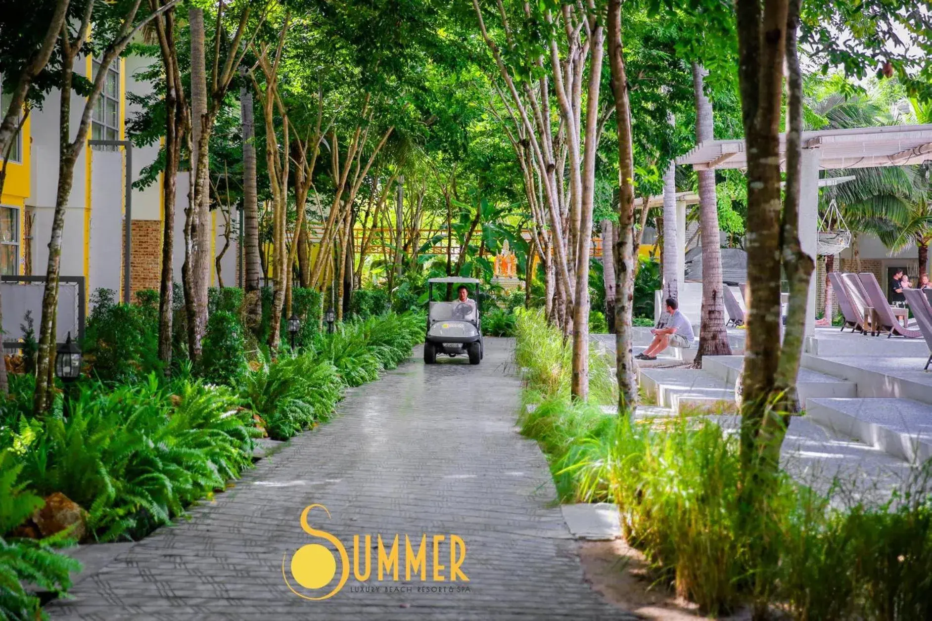 Garden view in Summer Luxury Beach Resort & Spa Garden view in Summer Luxury Beach Resort & Spa