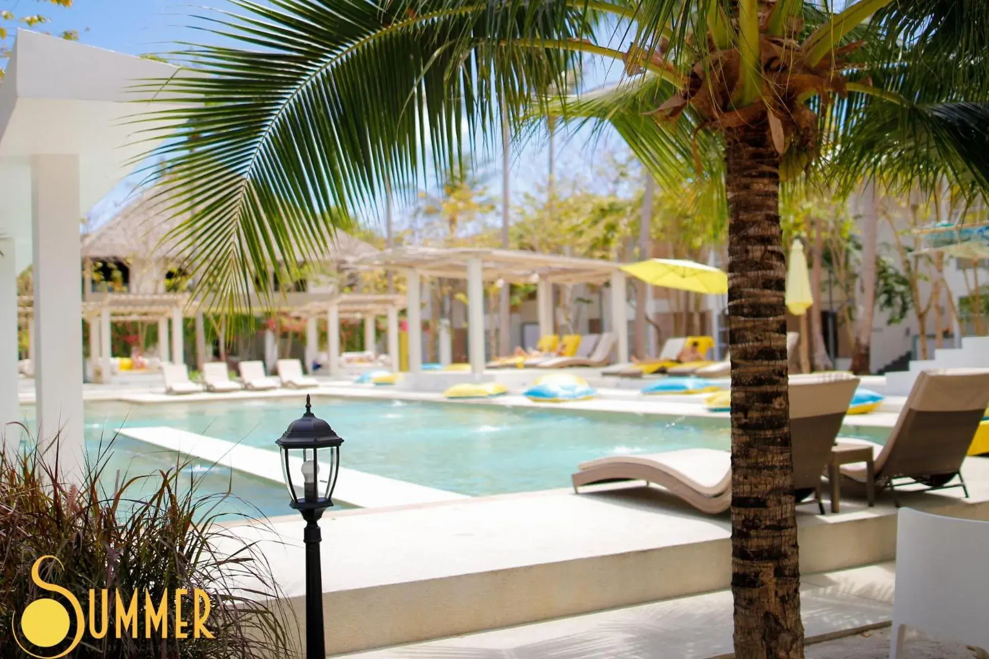 Swimming pool in Summer Luxury Beach Resort & Spa Swimming pool in Summer Luxury Beach Resort & Spa