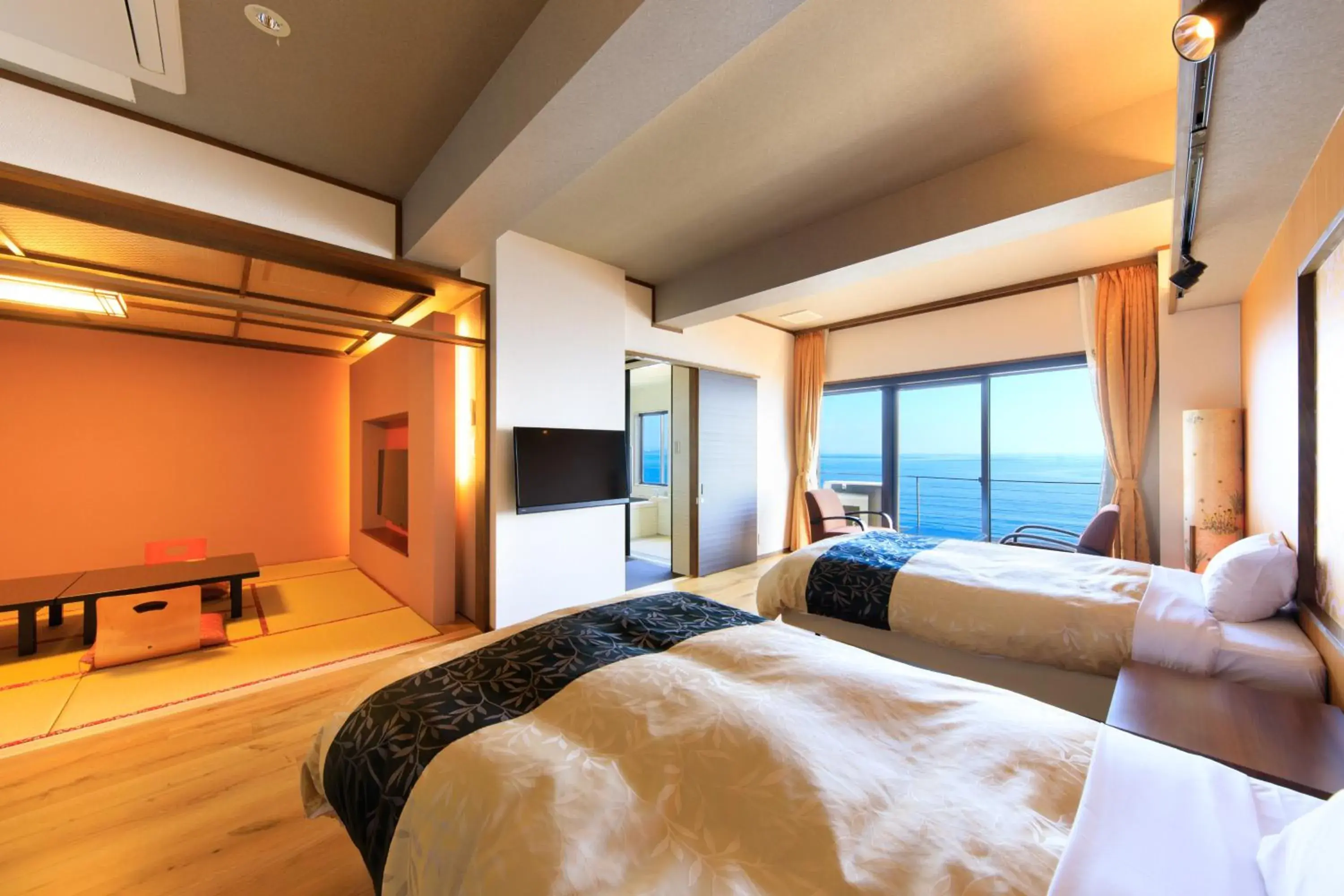 Bed in Seaside Hotel Mimatsu Ooetei Bed in Seaside Hotel Mimatsu Ooetei