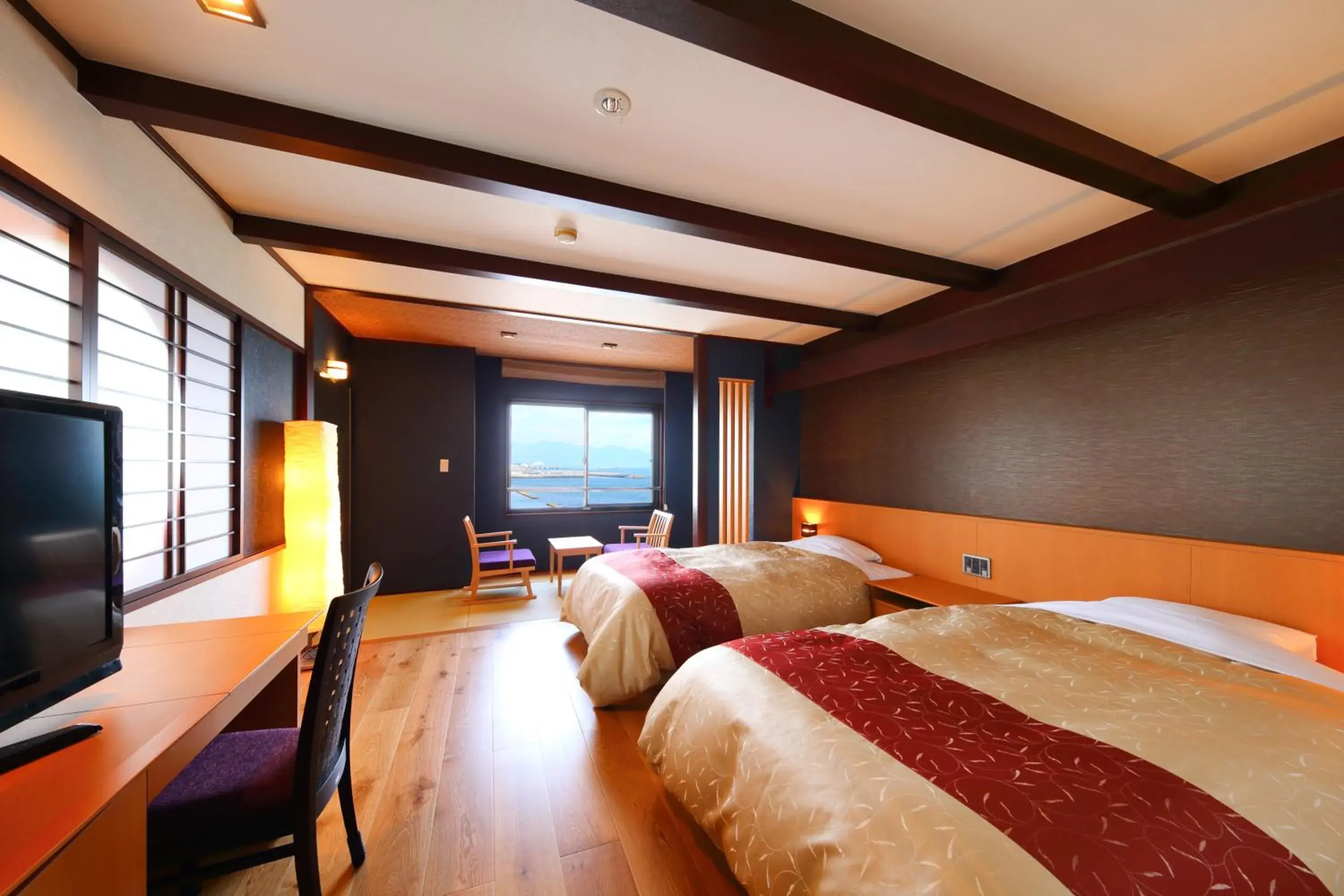 Bed in Seaside Hotel Mimatsu Ooetei Bed in Seaside Hotel Mimatsu Ooetei