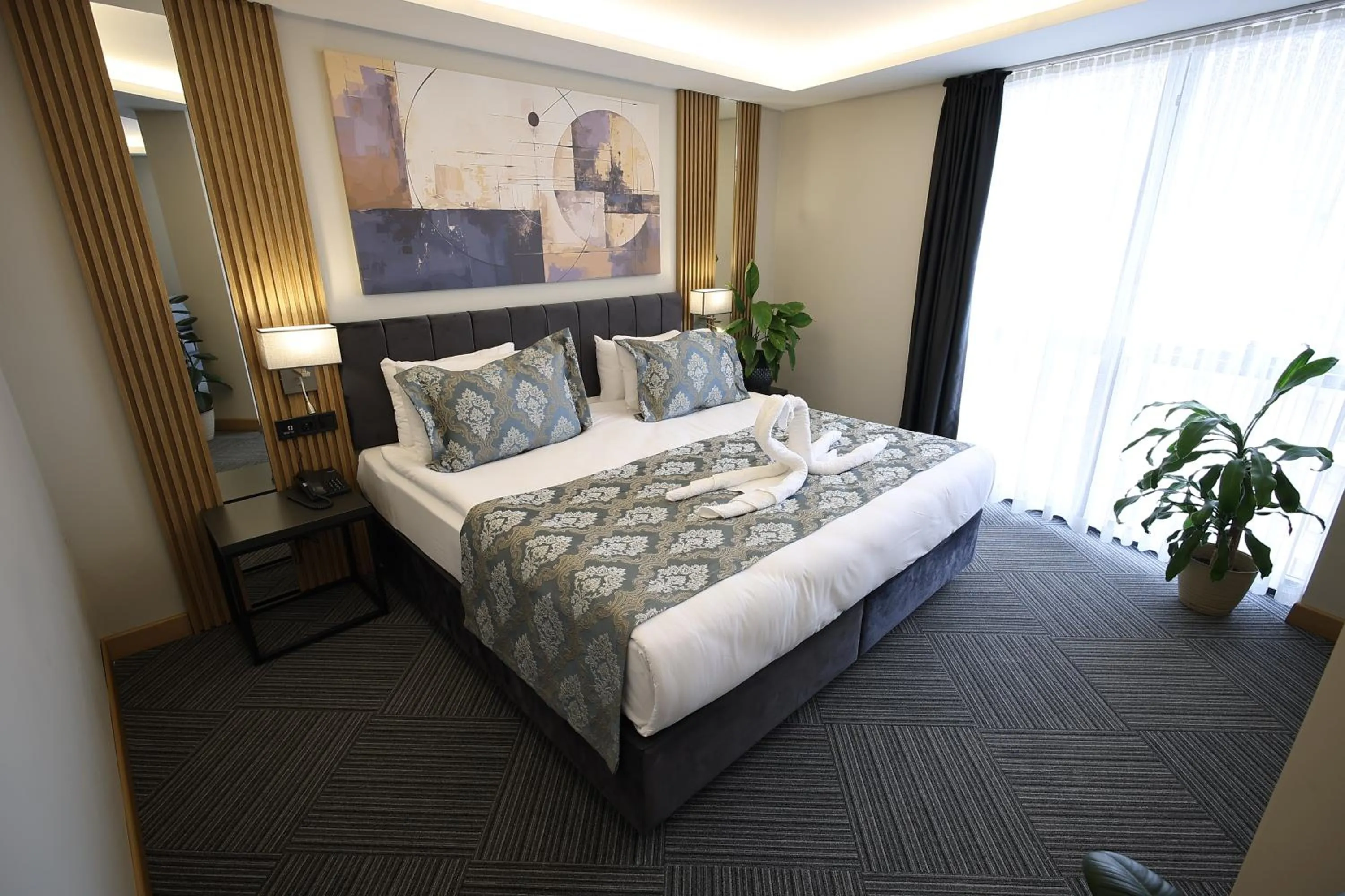 Bed in Hacıhan Hotel