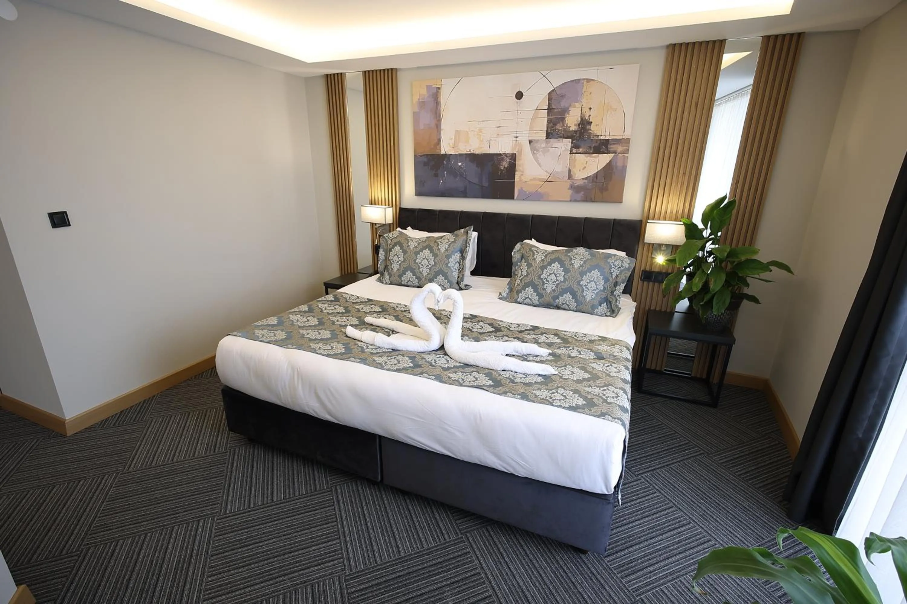 Bed in Hacıhan Hotel