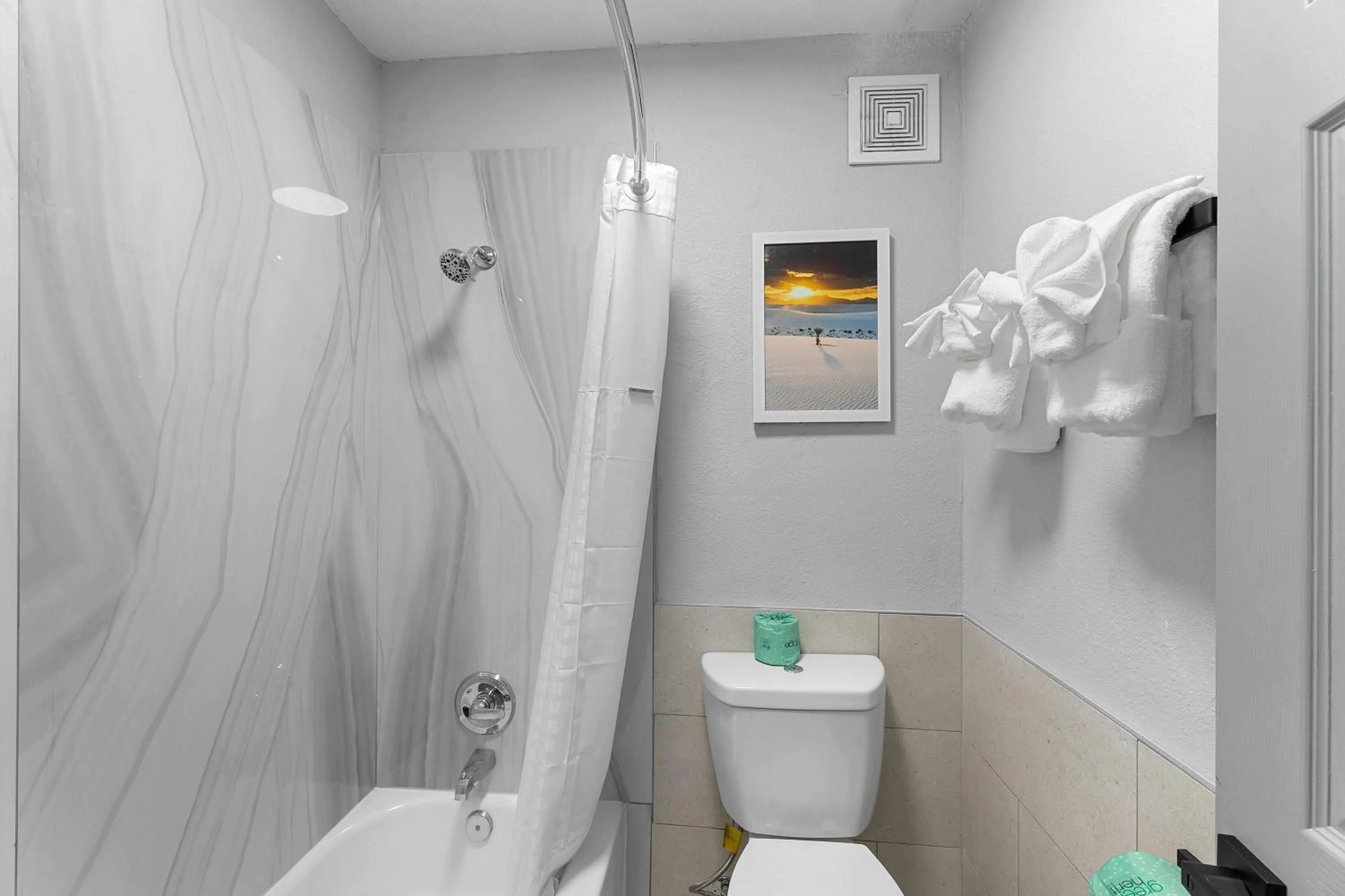 Bathroom in Days Inn by Wyndham San Antonio Near Lackland AFB