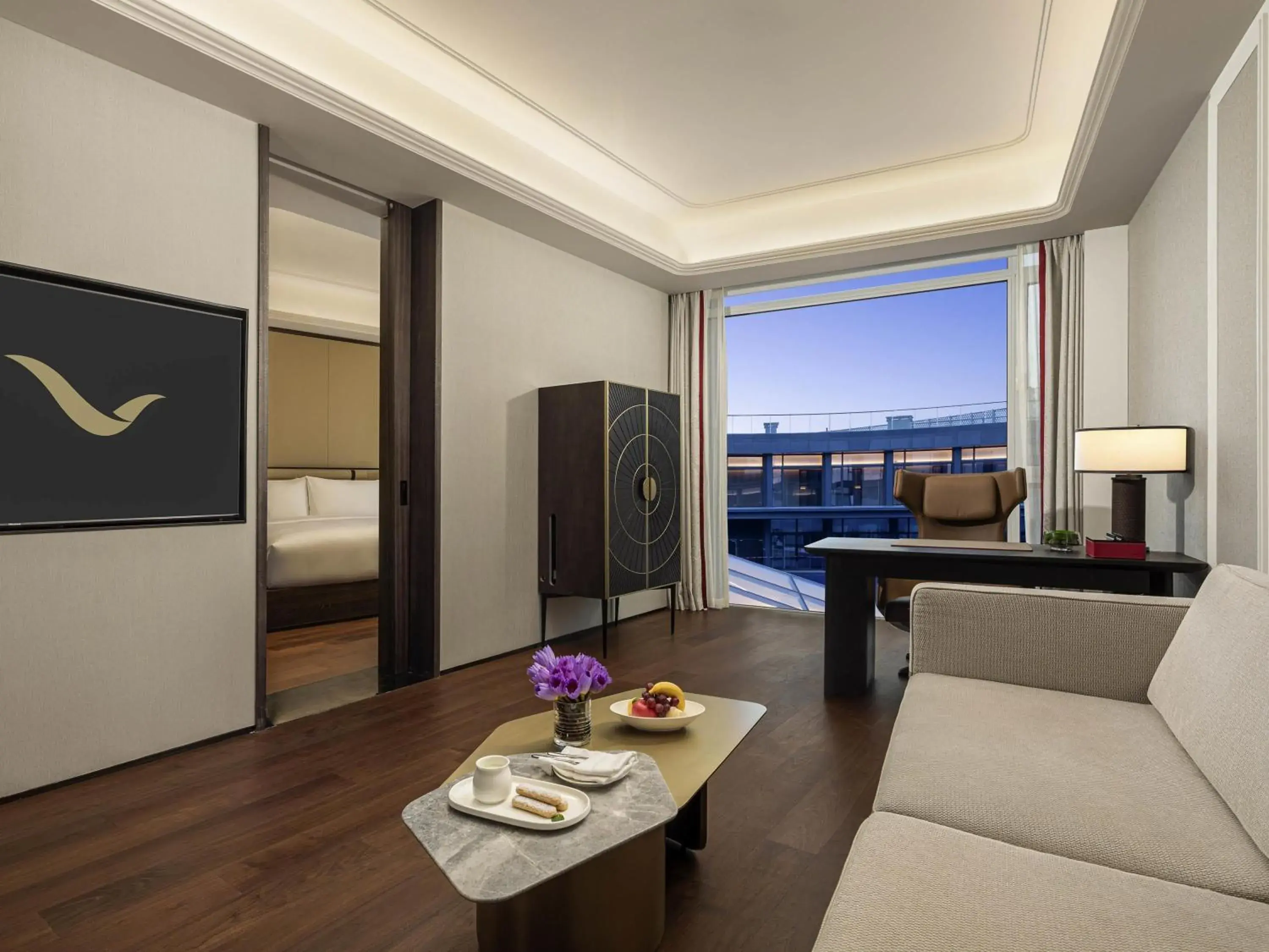 Bedroom in Movenpick by Accor Qingdao Sunmei Bedroom in Movenpick by Accor Qingdao Sunmei