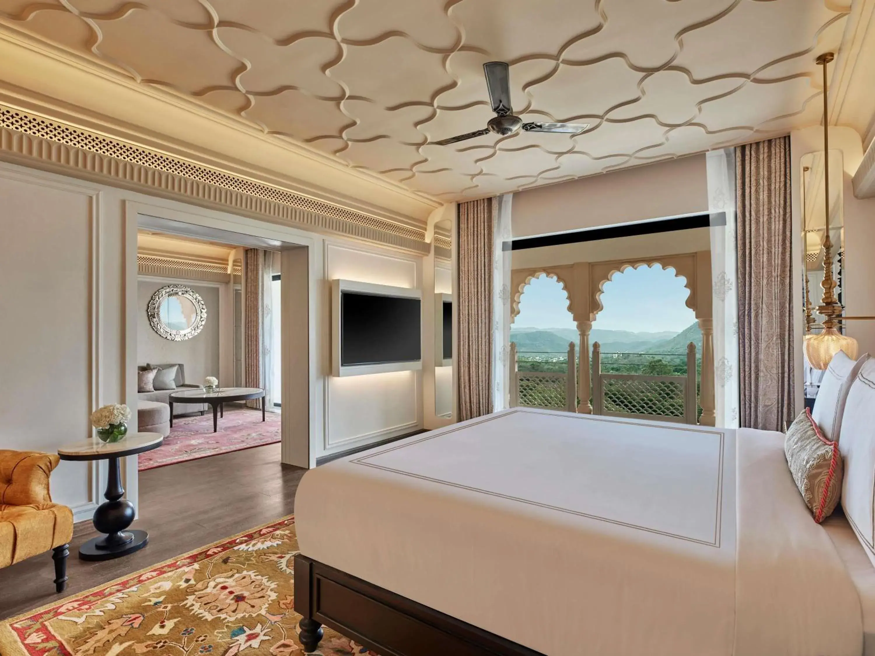 Bedroom, Bed in Fairmont Udaipur Palace Bedroom, Bed in Fairmont Udaipur Palace