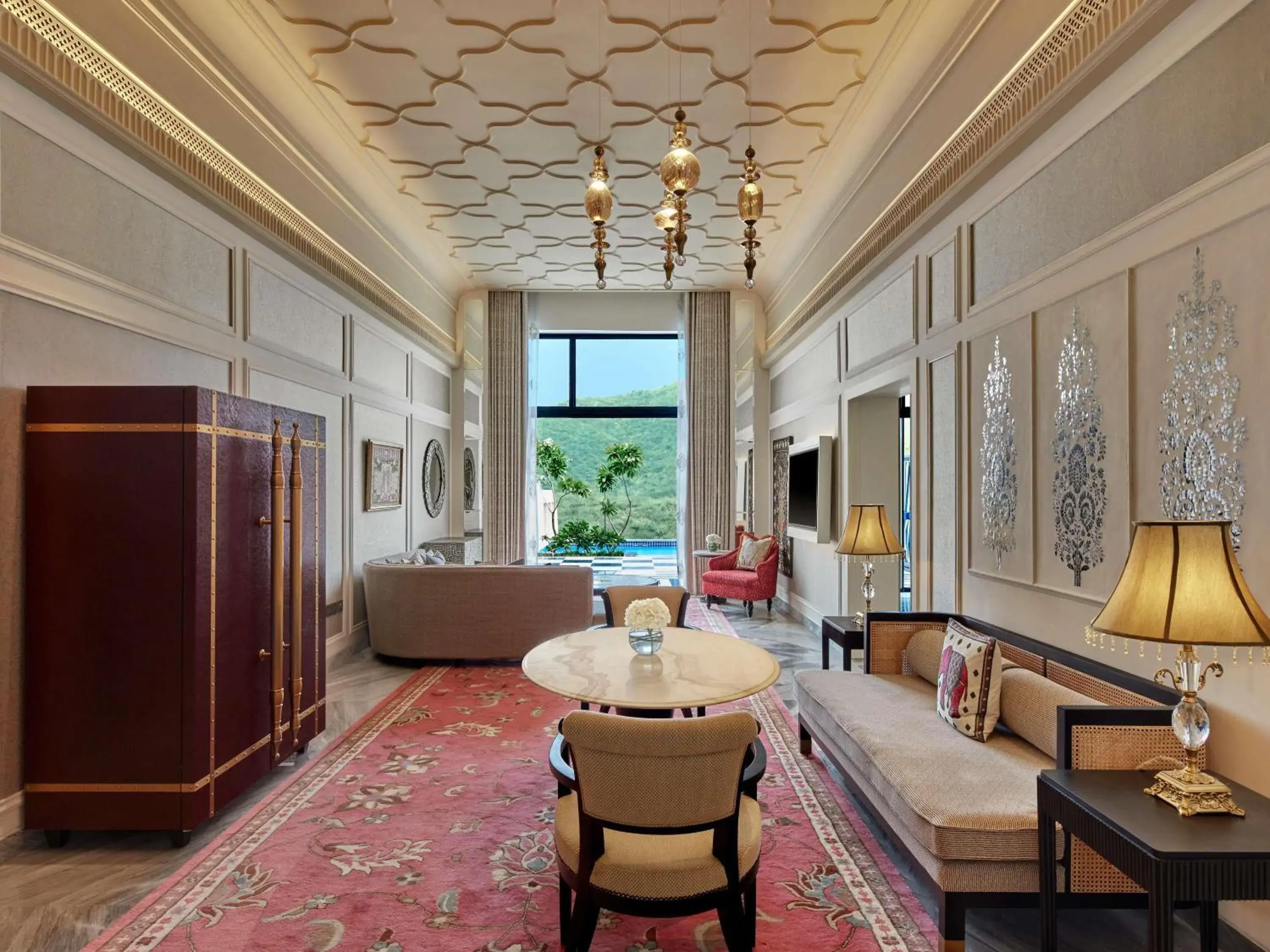 Jewel of Udaipur Suite with Plunge Pool and Terrace - 20% off on Salon,Spa, Dining, Signature welcome drink on arrival, Immersive cultural evening experience, Curated in-room amenities platter, Access to paddleball,pickleball courts, Mini Golf Area in Fairmont Udaipur Palace Jewel of Udaipur Suite with Plunge Pool and Terrace - 20% off on Salon,Spa, Dining, Signature welcome drink on arrival, Immersive cultural evening experience, Curated in-room amenities platter, Access to paddleball,pickleball courts, Mini Golf Area in Fairmont Udaipur Palace