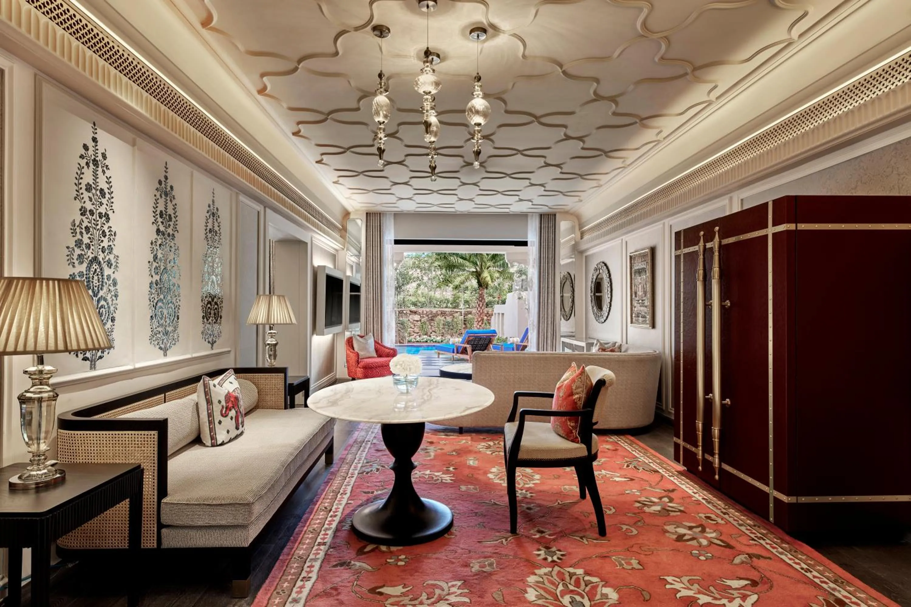 Living room in Fairmont Udaipur Palace